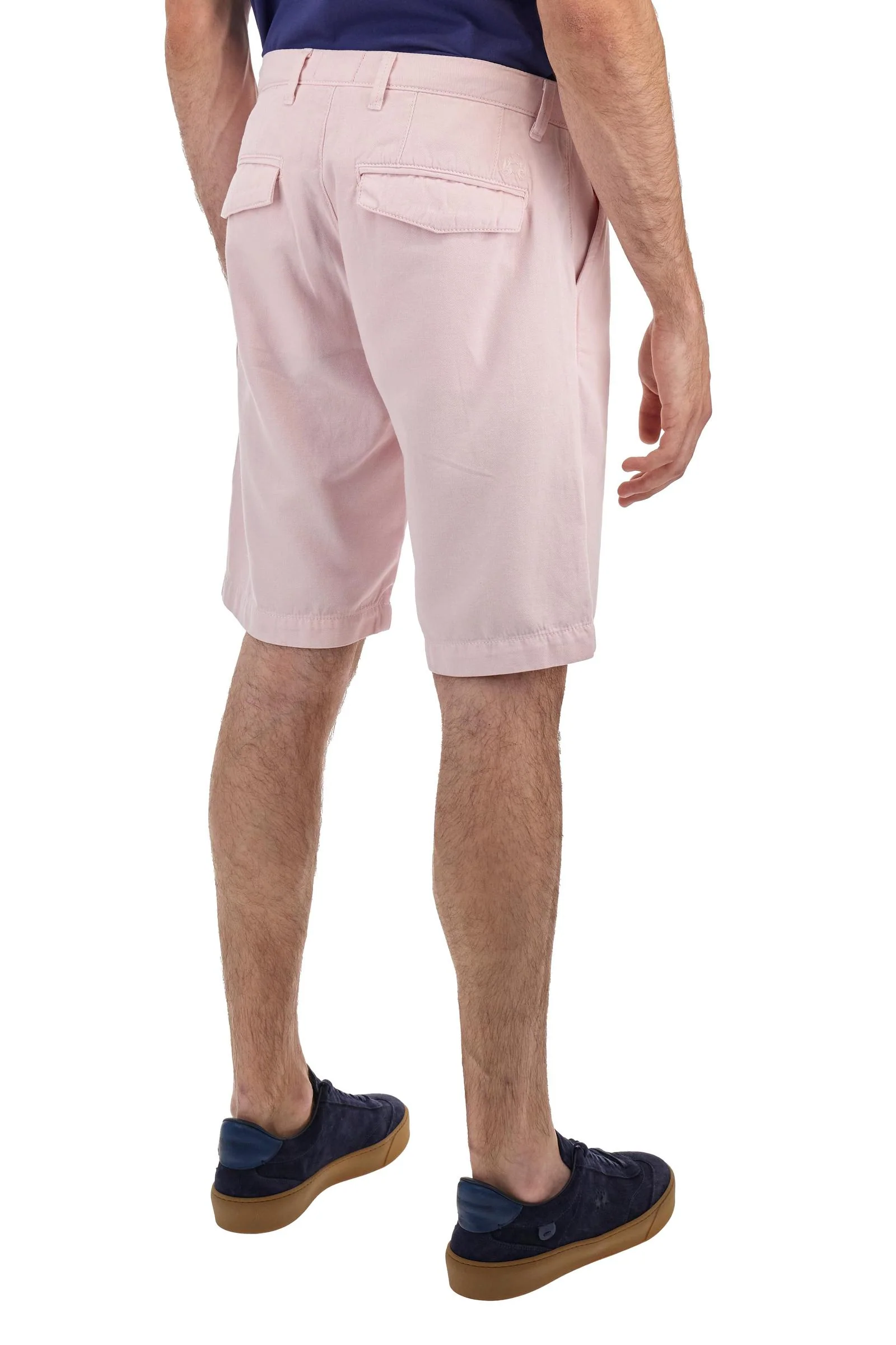 Bermudashorts aus Baumwolle und Leinen in normaler Passform – Vics - Image 4