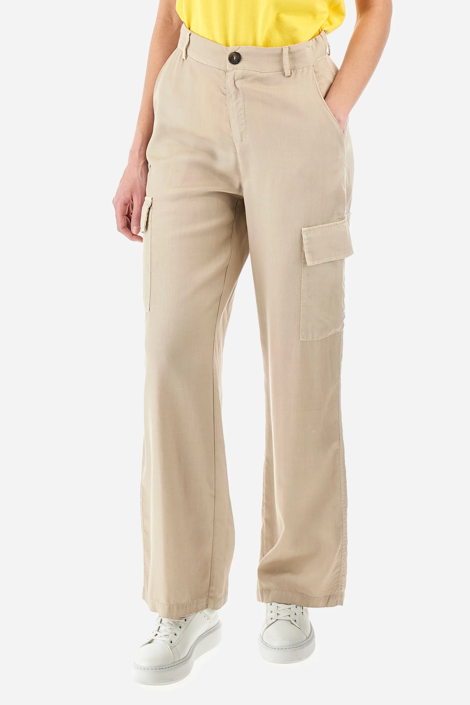 Cargohose aus Öko-Stoff Regular Fit – Yasmine