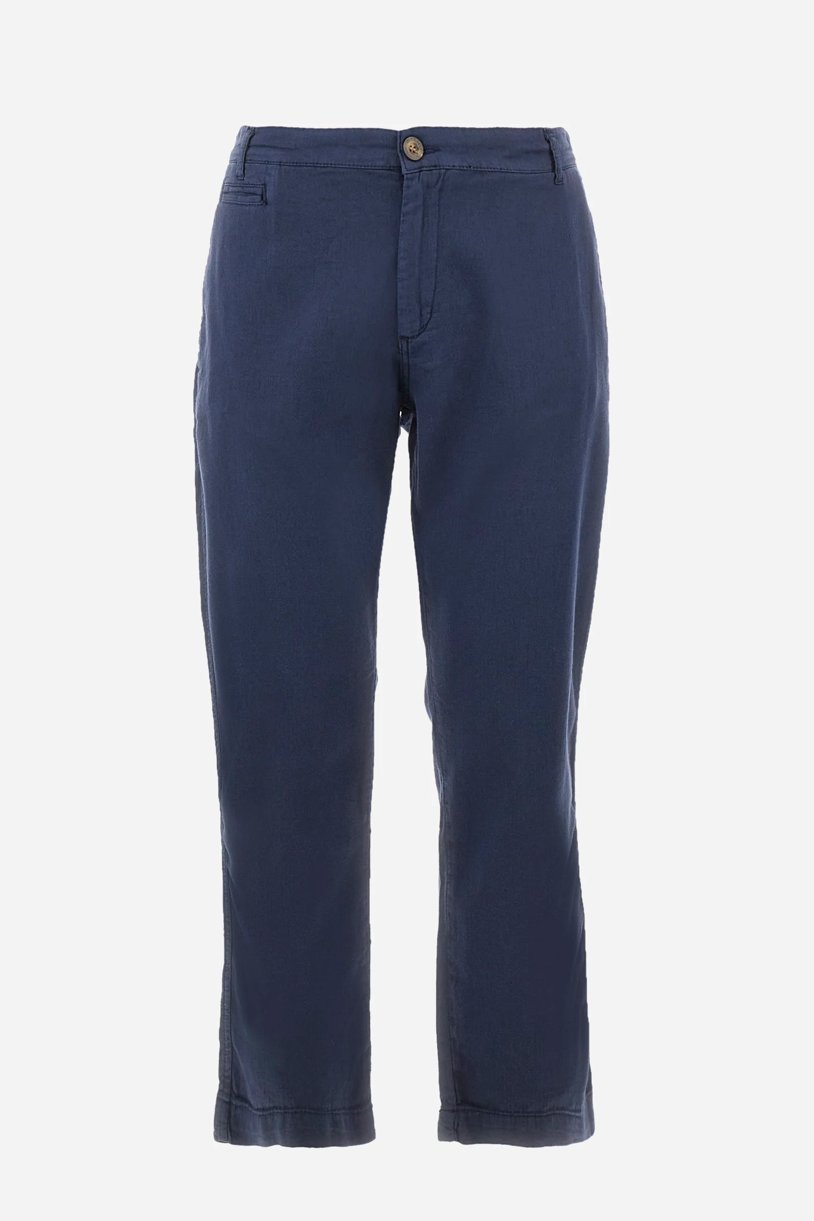 Chino-Hose aus Baumwolle und Leinen Regular Fit - Yorrick - Image 5