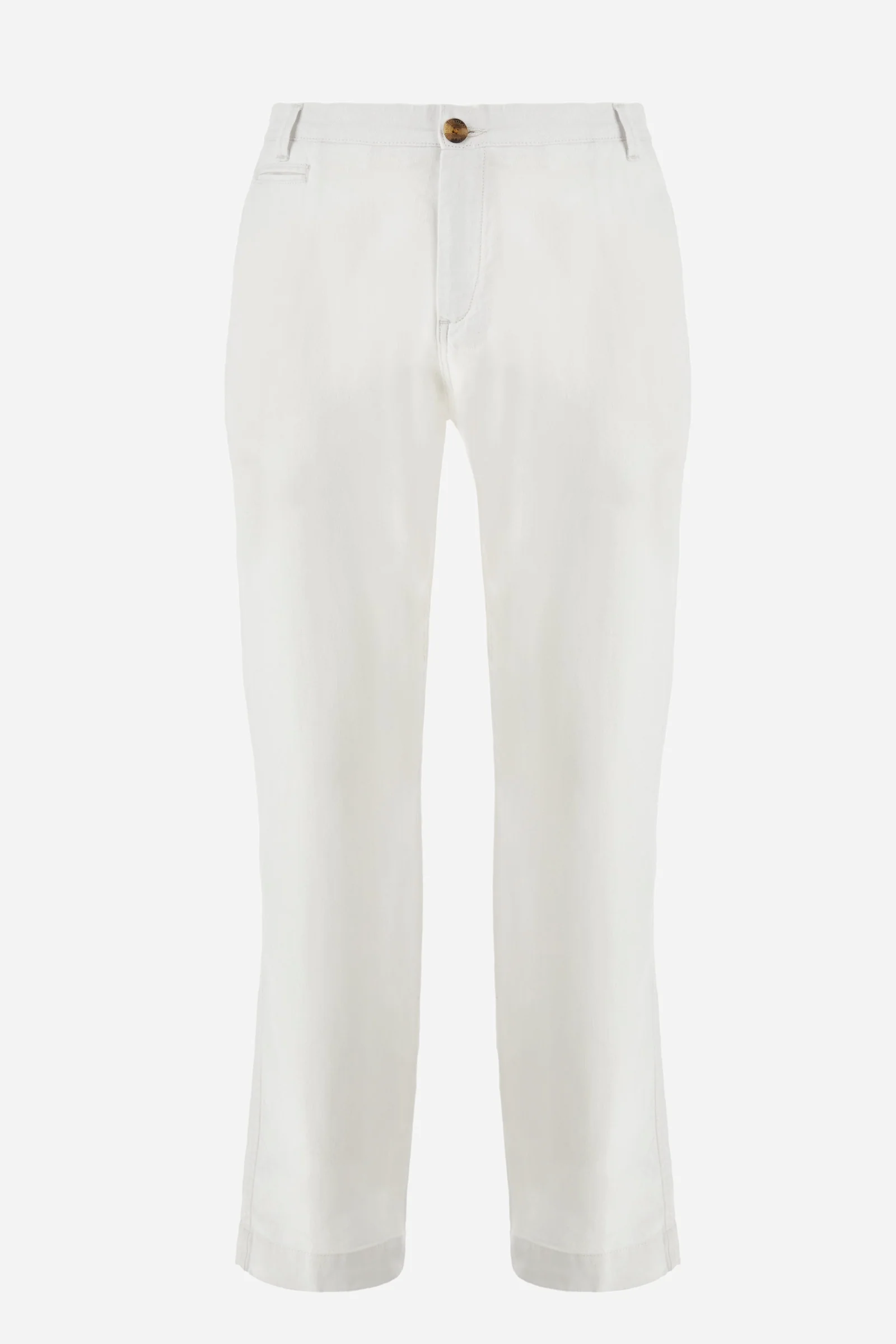 Chino-Hose aus Baumwolle und Leinen Regular Fit - Yorrick - Image 5