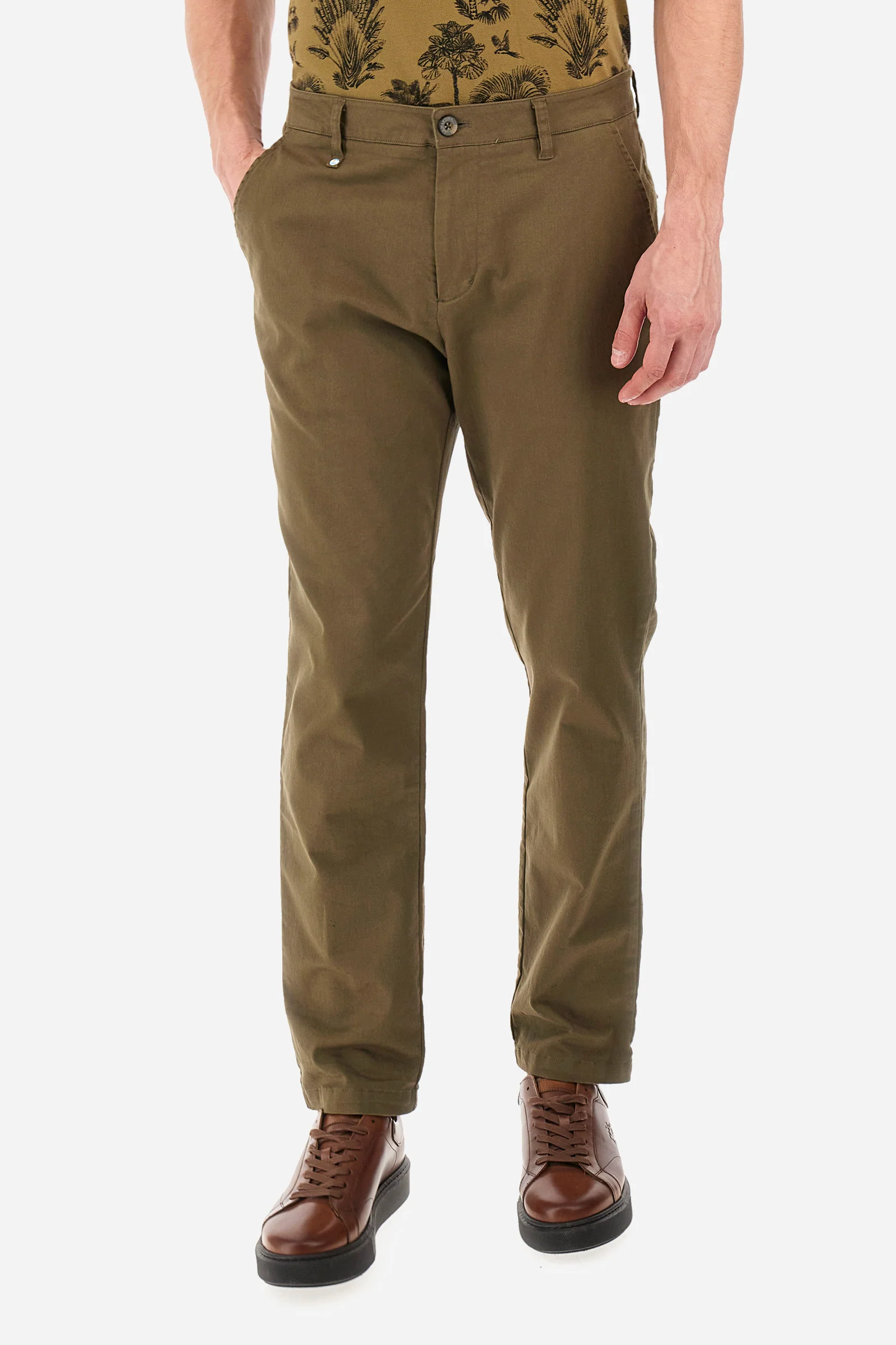 Chino-Hose aus Stretch-Baumwolle Regular Fit- Siard