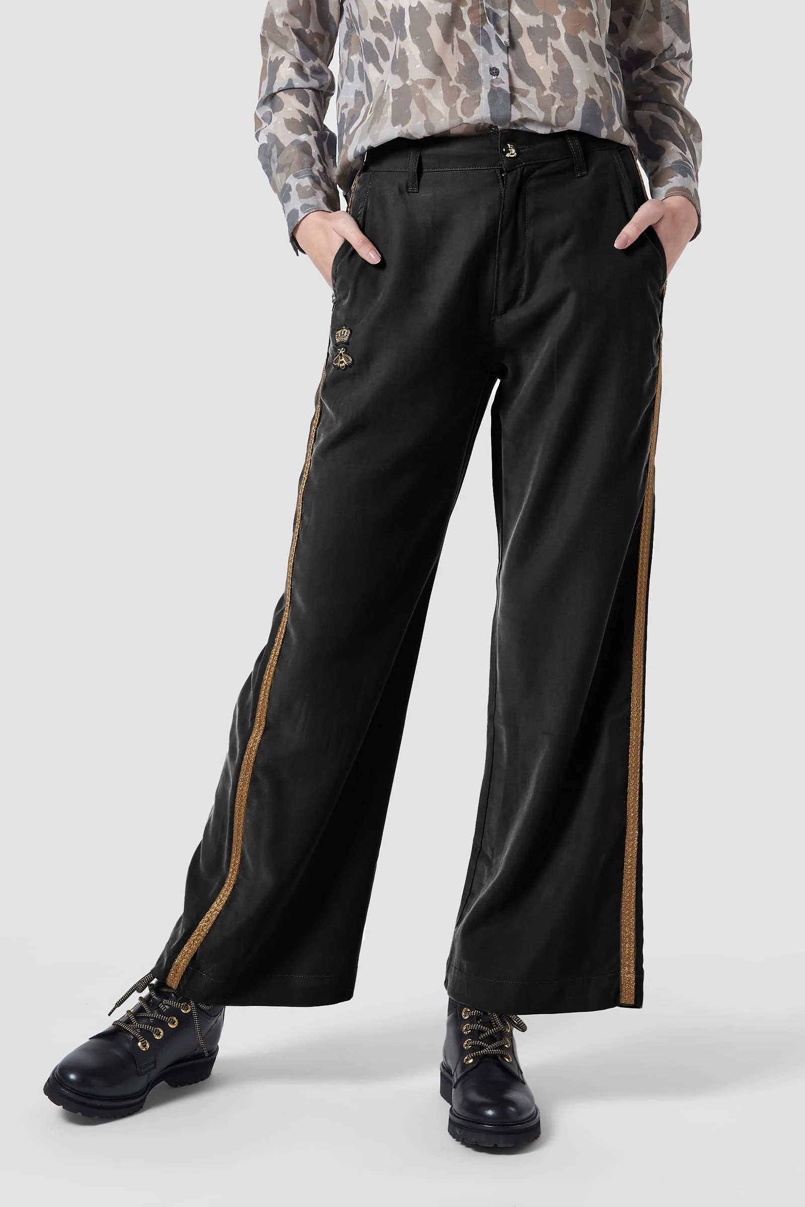 Chinohose aus Stretch-Viskose