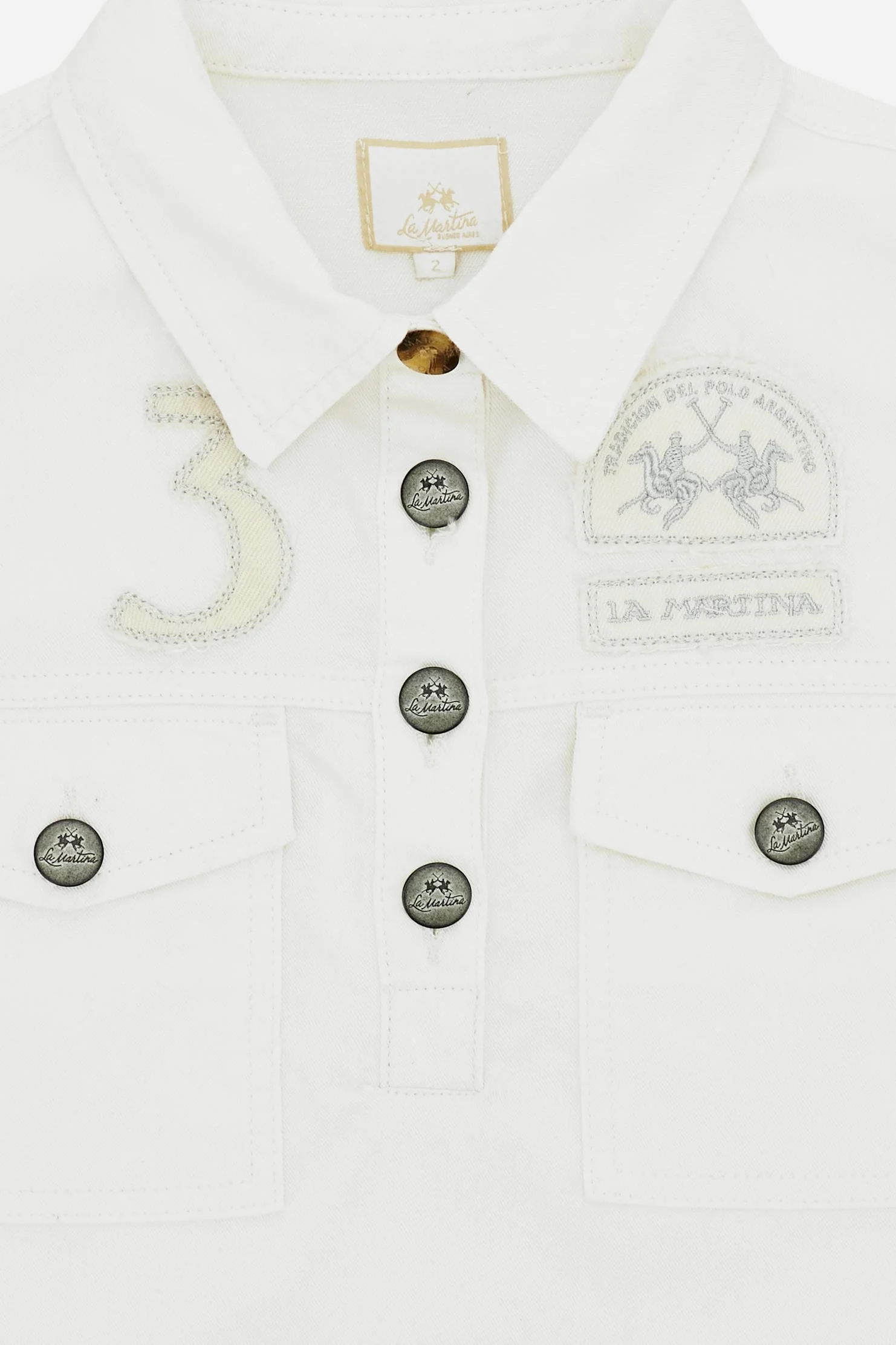Damen-ärmelloses Kleid aus Baumwoll-Leinen-Denim – Caroline - Image 7