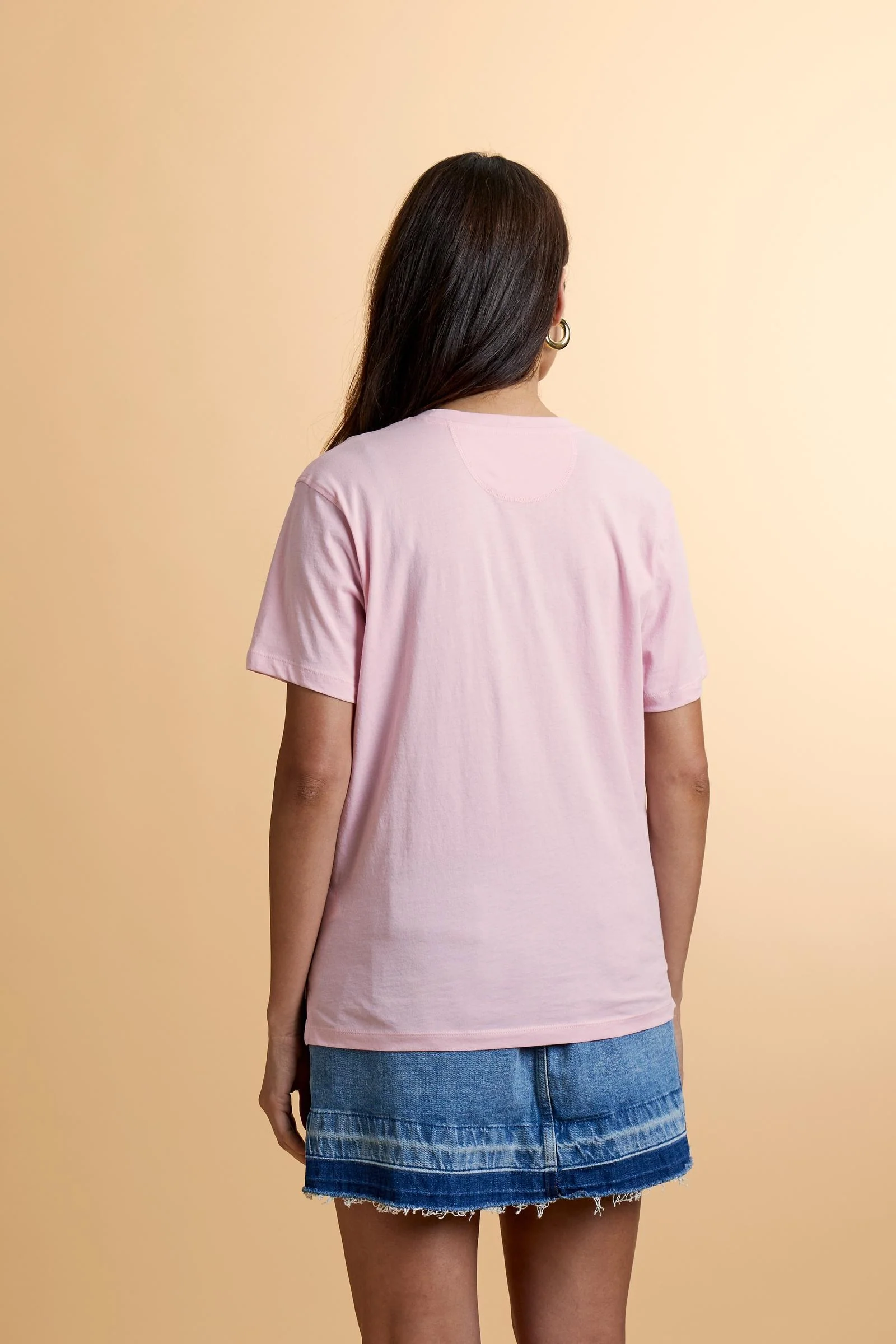 Damen-Baumwoll-Jersey-T-Shirt mit Logo – Casta - Image 4