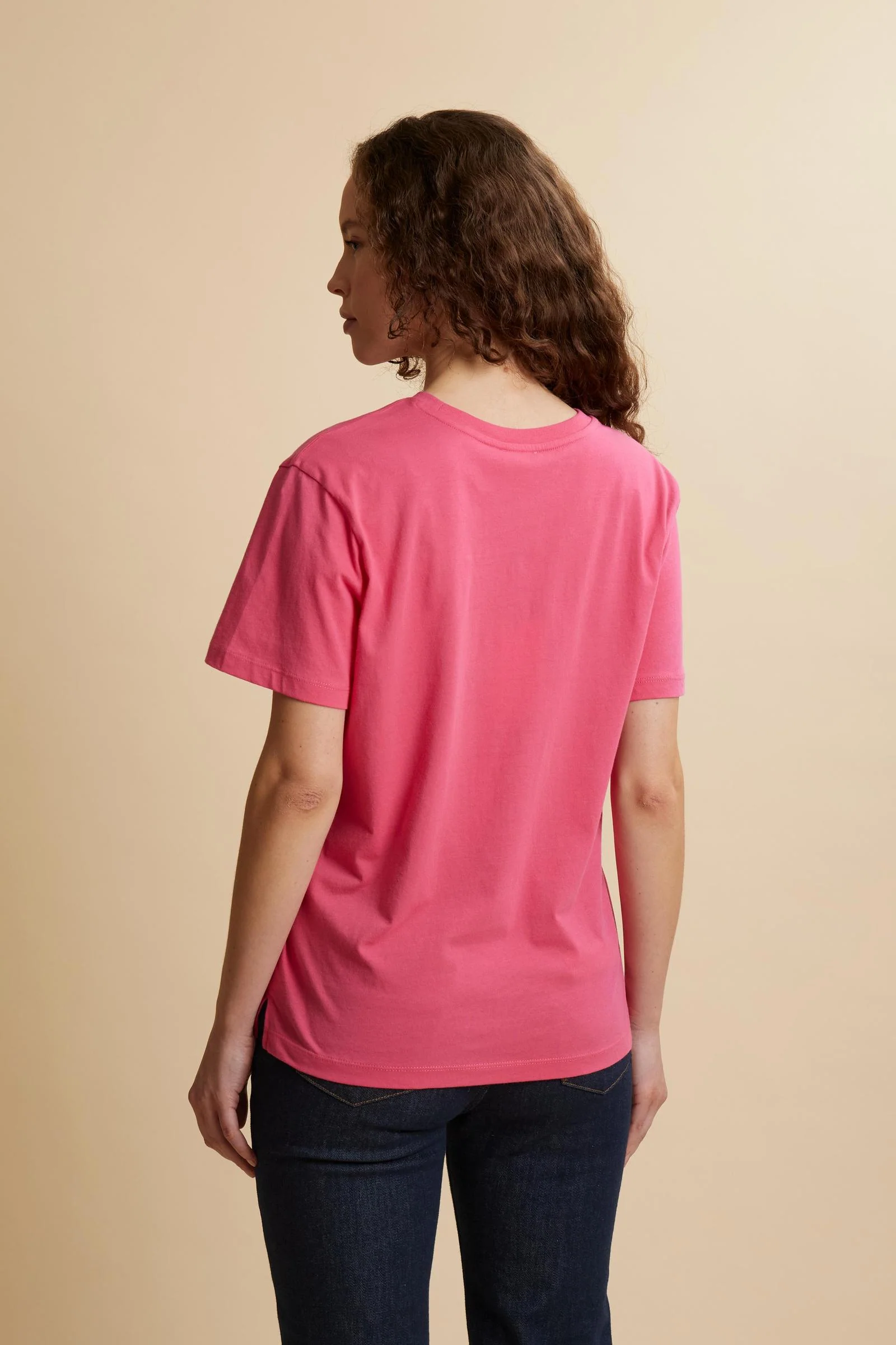 Damen-Baumwoll-Jersey-T-Shirt mit Logo – Casta - Image 4