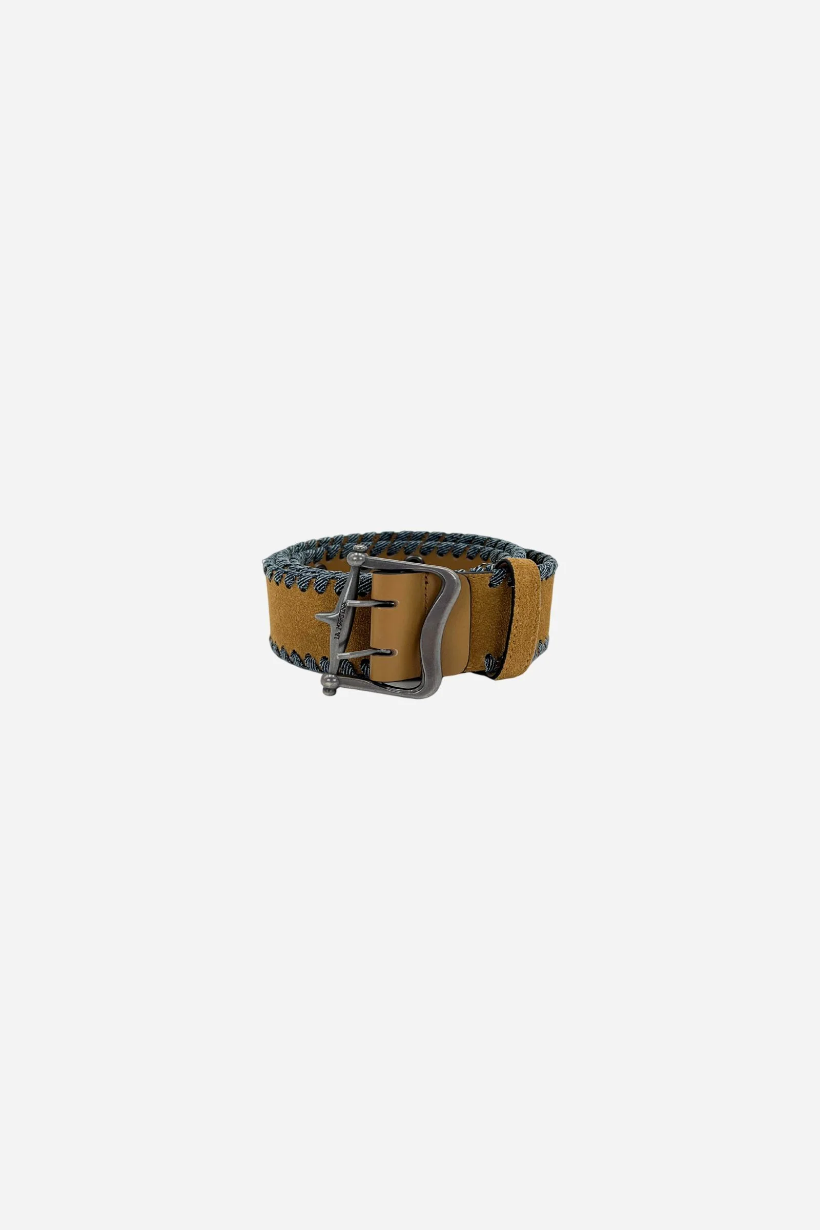 Damen-Gürtel aus Nubukleder und Denim - Ribete - Image 2