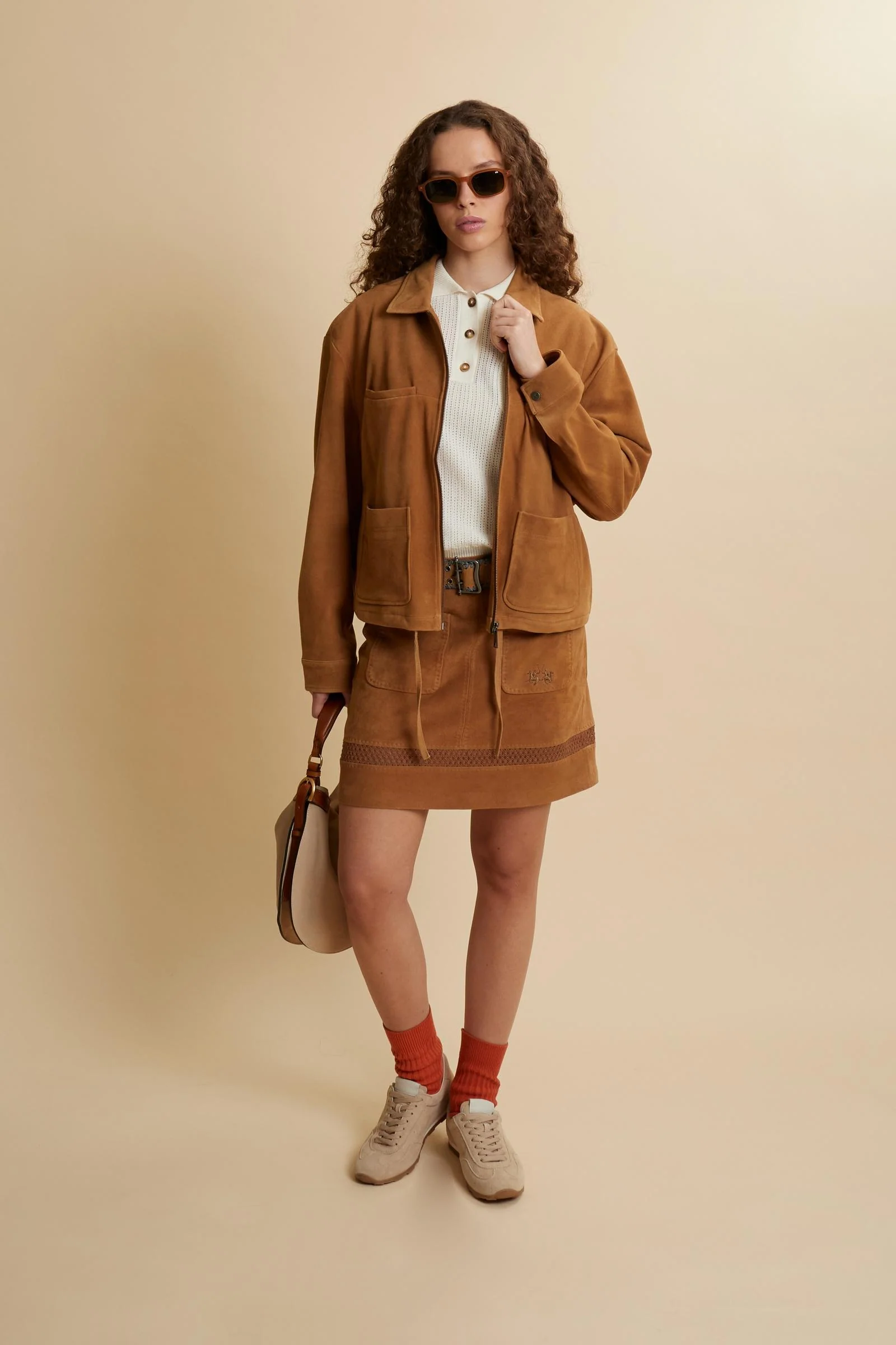 Damen Icon Jacke aus Wildleder - Carmita - Image 2