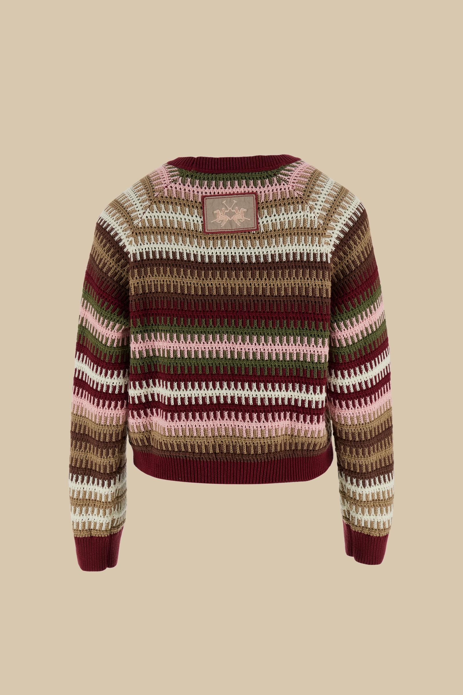 Damen Jacquard-Pullover mehrfarbig - Carmina - Image 6
