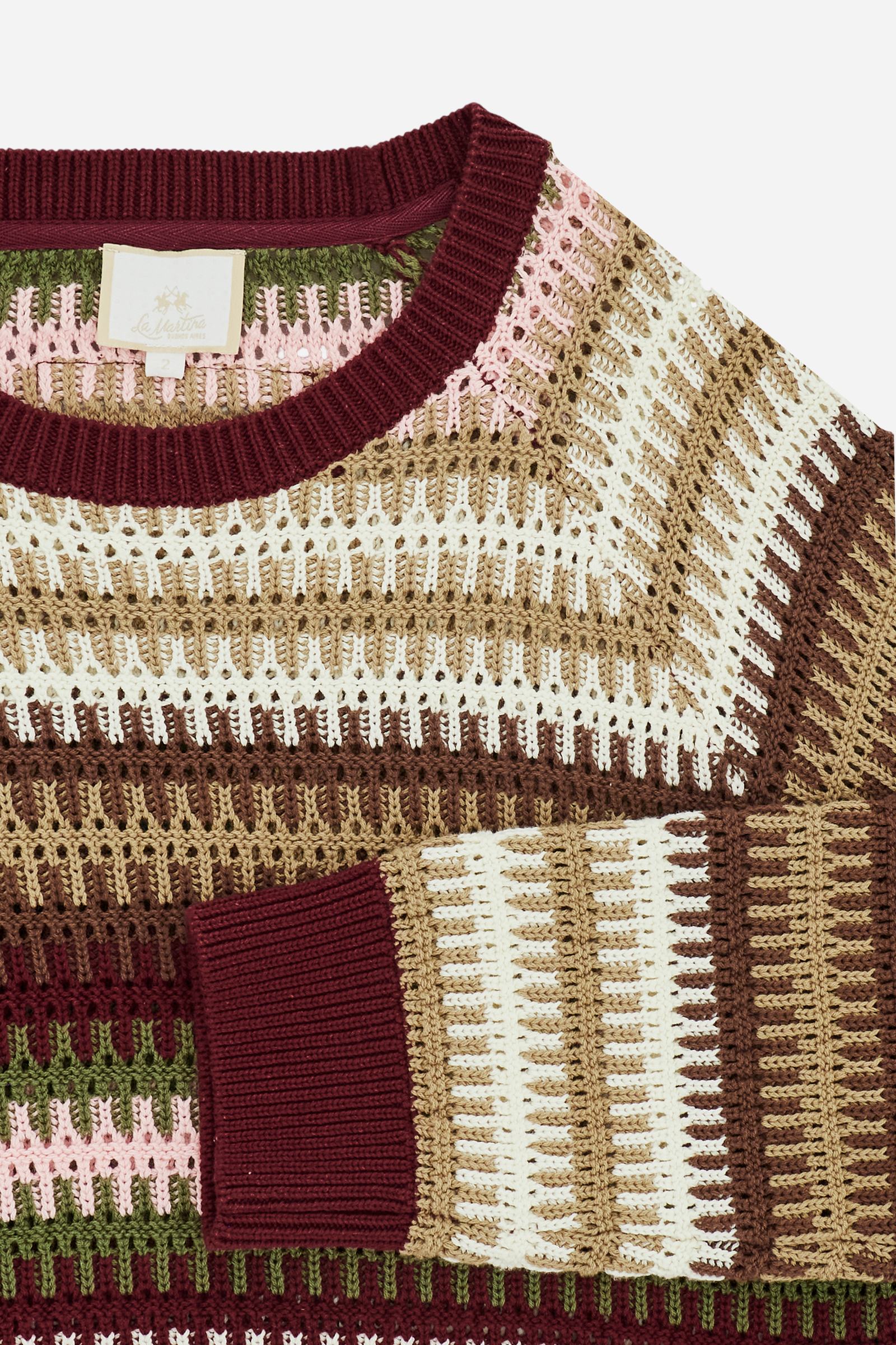Damen Jacquard-Pullover mehrfarbig - Carmina - Image 7