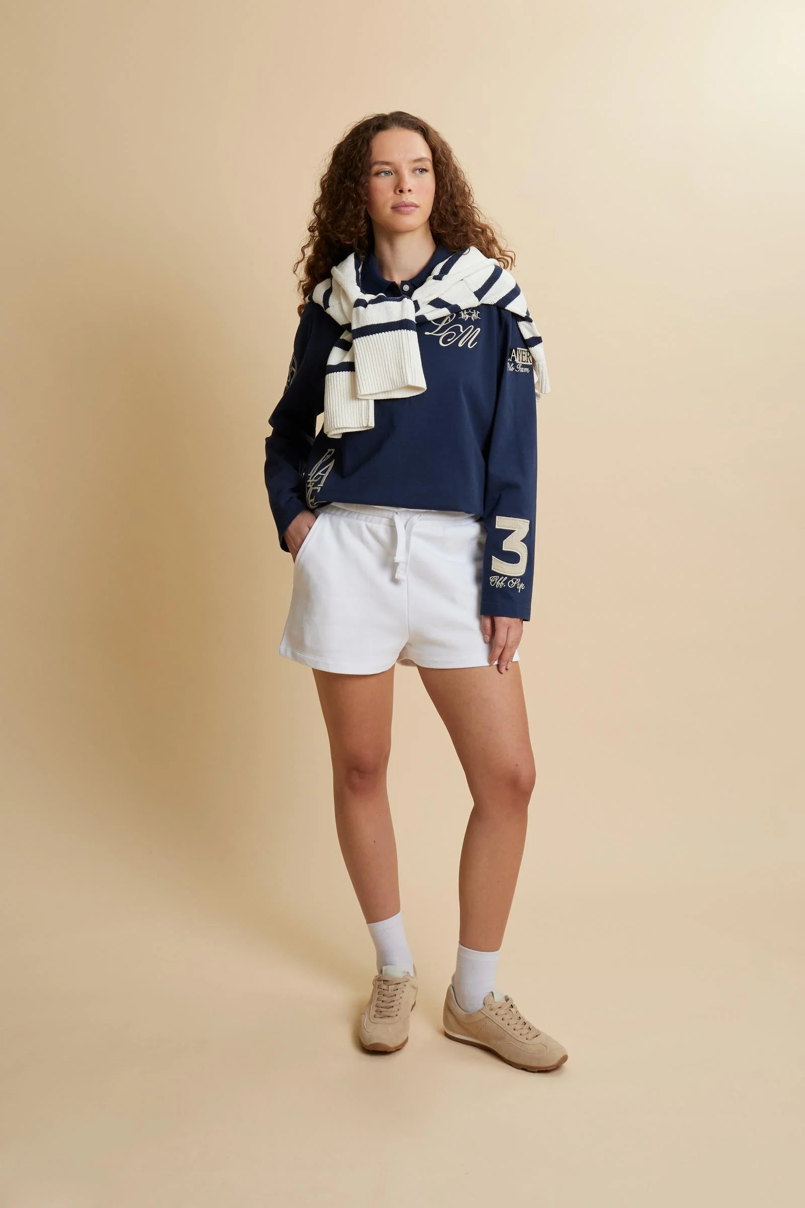 Damen Langarm-Poloshirt aus Baumwolljersey Player - Consuelo - Image 2