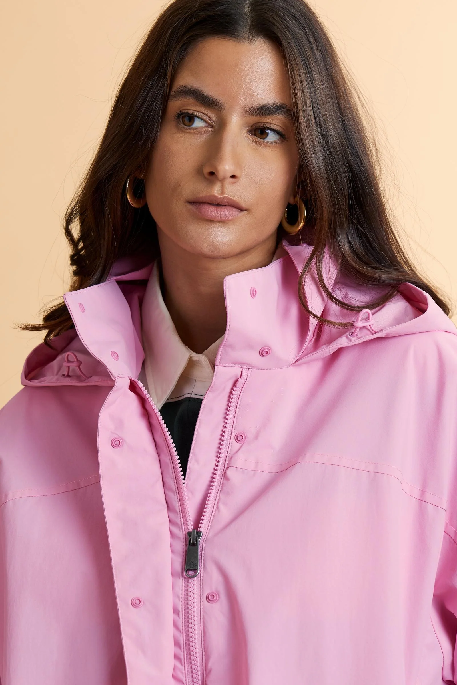 Damen-Nylon-Taslan-Jacke mit Kapuze – Casilda - Image 3
