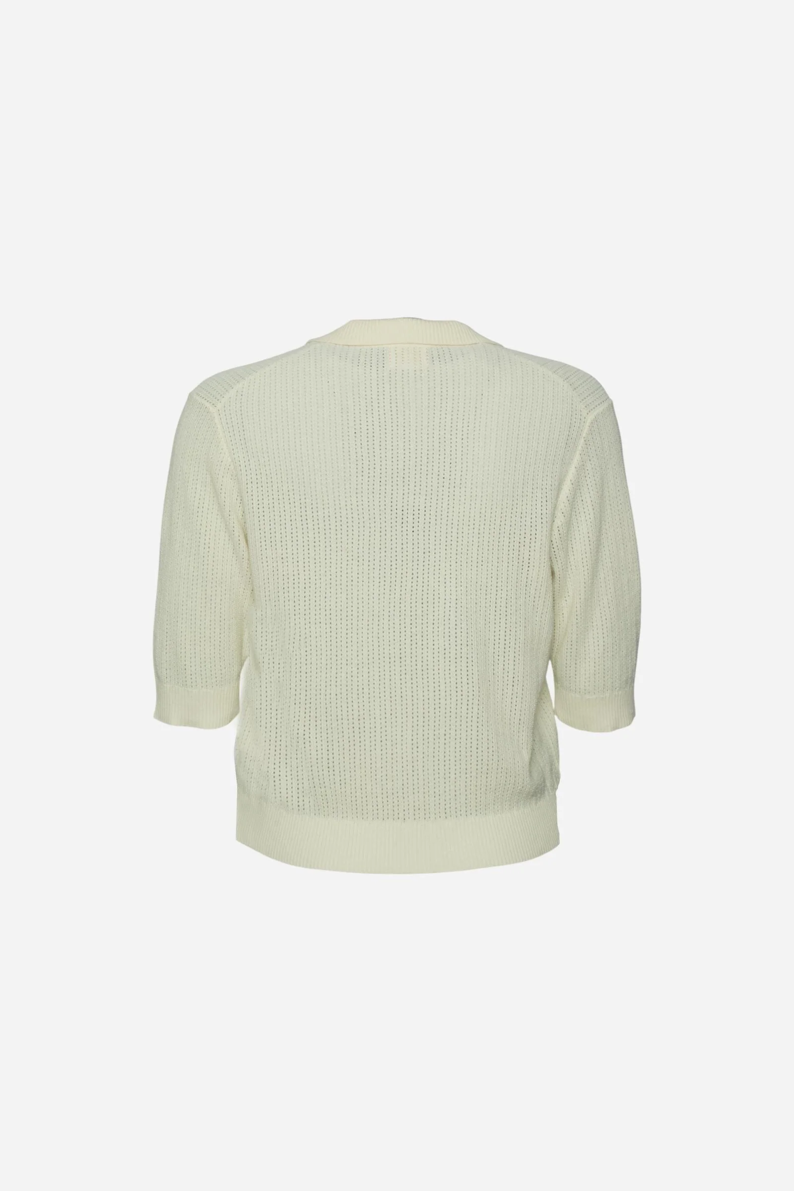Damen Polo aus Lochstrick mit Taschen - Cesia - Image 6