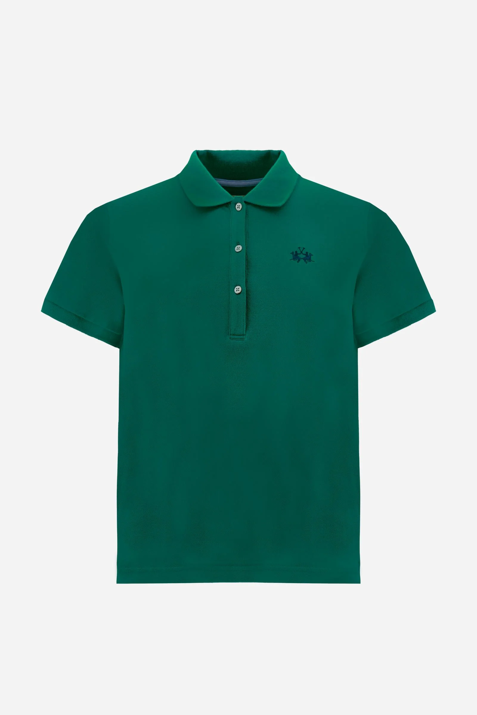 Damen Poloshirt aus Stretch-Piqué mit Schriftzug unter dem Kragen - Clarissa - Image 5