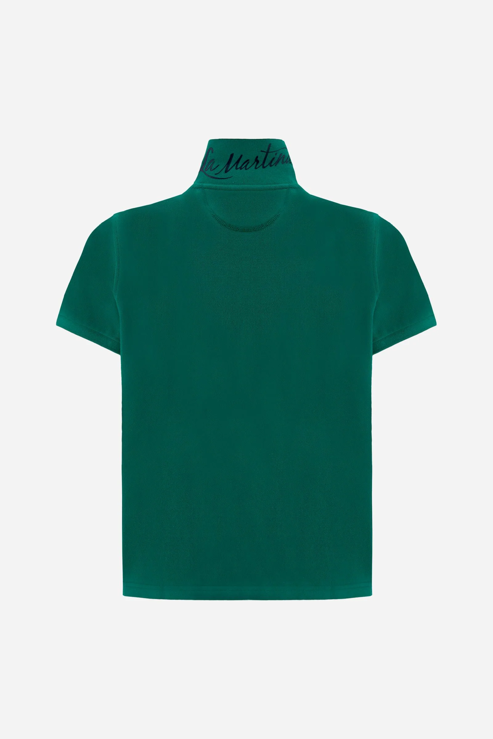 Damen Poloshirt aus Stretch-Piqué mit Schriftzug unter dem Kragen - Clarissa - Image 6