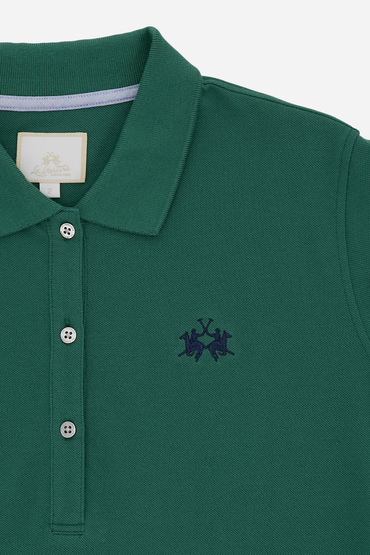 Damen Poloshirt aus Stretch-Piqué mit Schriftzug unter dem Kragen - Clarissa - Image 8