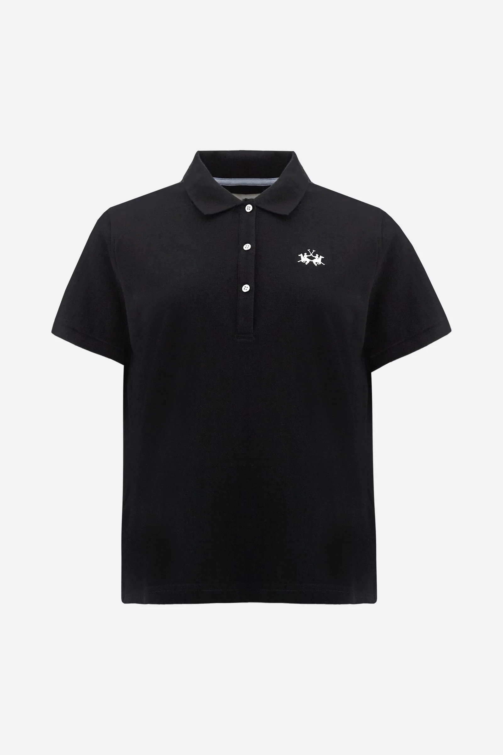 Damen Poloshirt aus Stretch-Piqué mit Schriftzug unter dem Kragen - Clarissa - Image 5