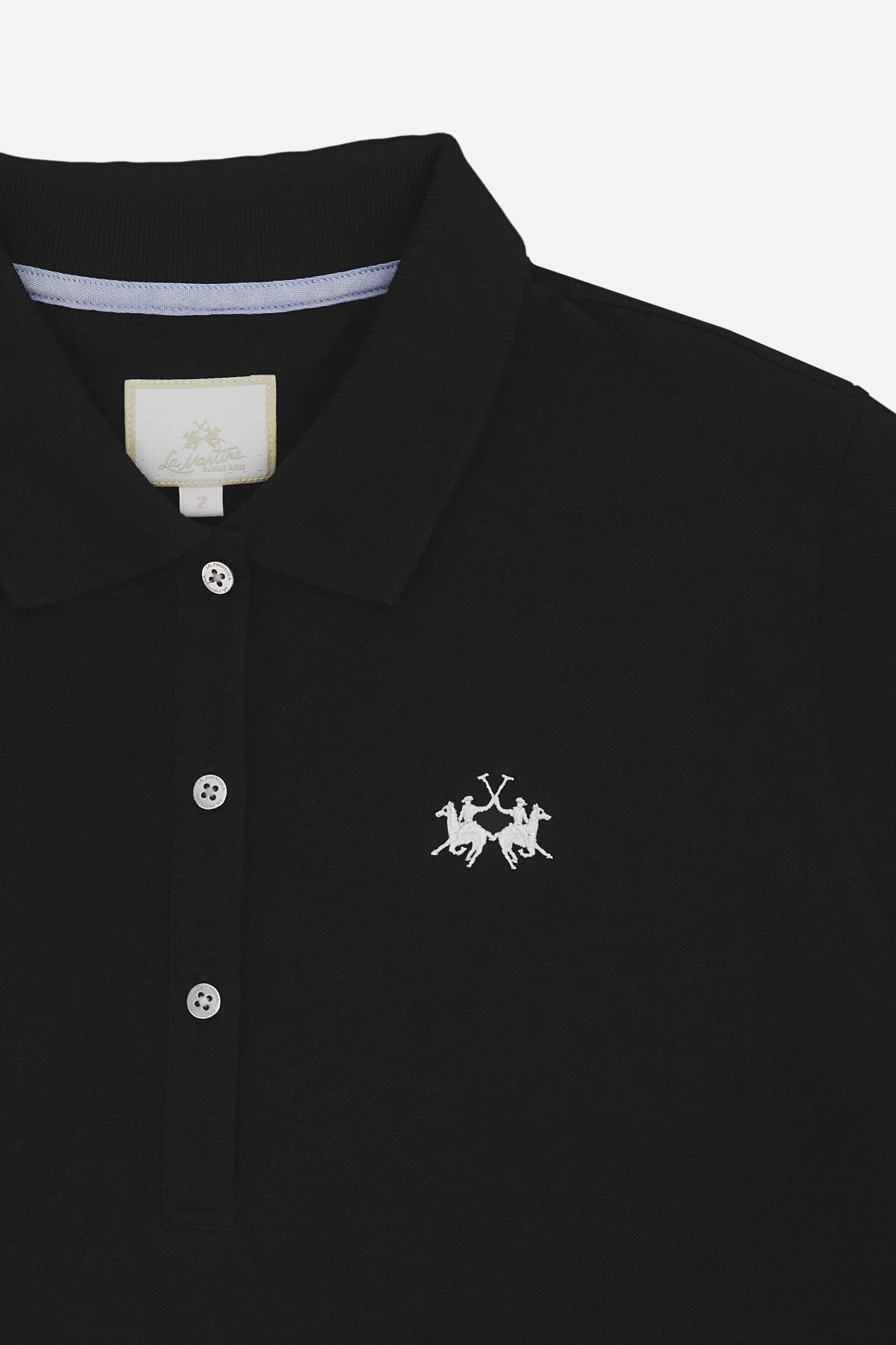Damen Poloshirt aus Stretch-Piqué mit Schriftzug unter dem Kragen - Clarissa - Image 8