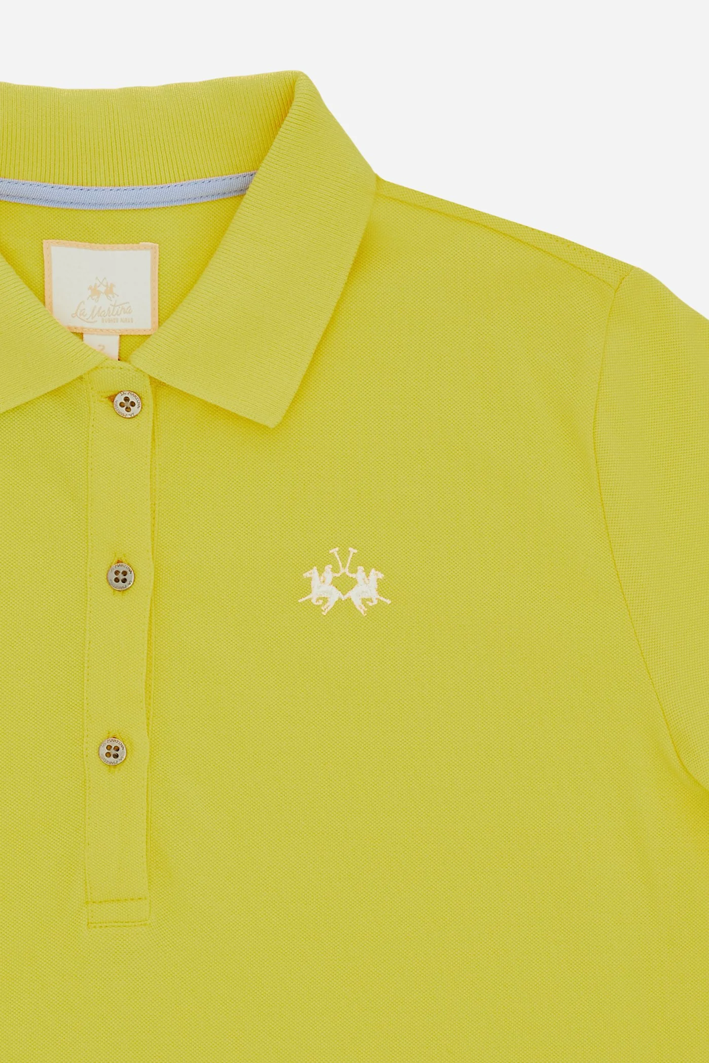 Damen Poloshirt aus Stretch-Piqué mit Schriftzug unter dem Kragen - Clarissa - Image 8