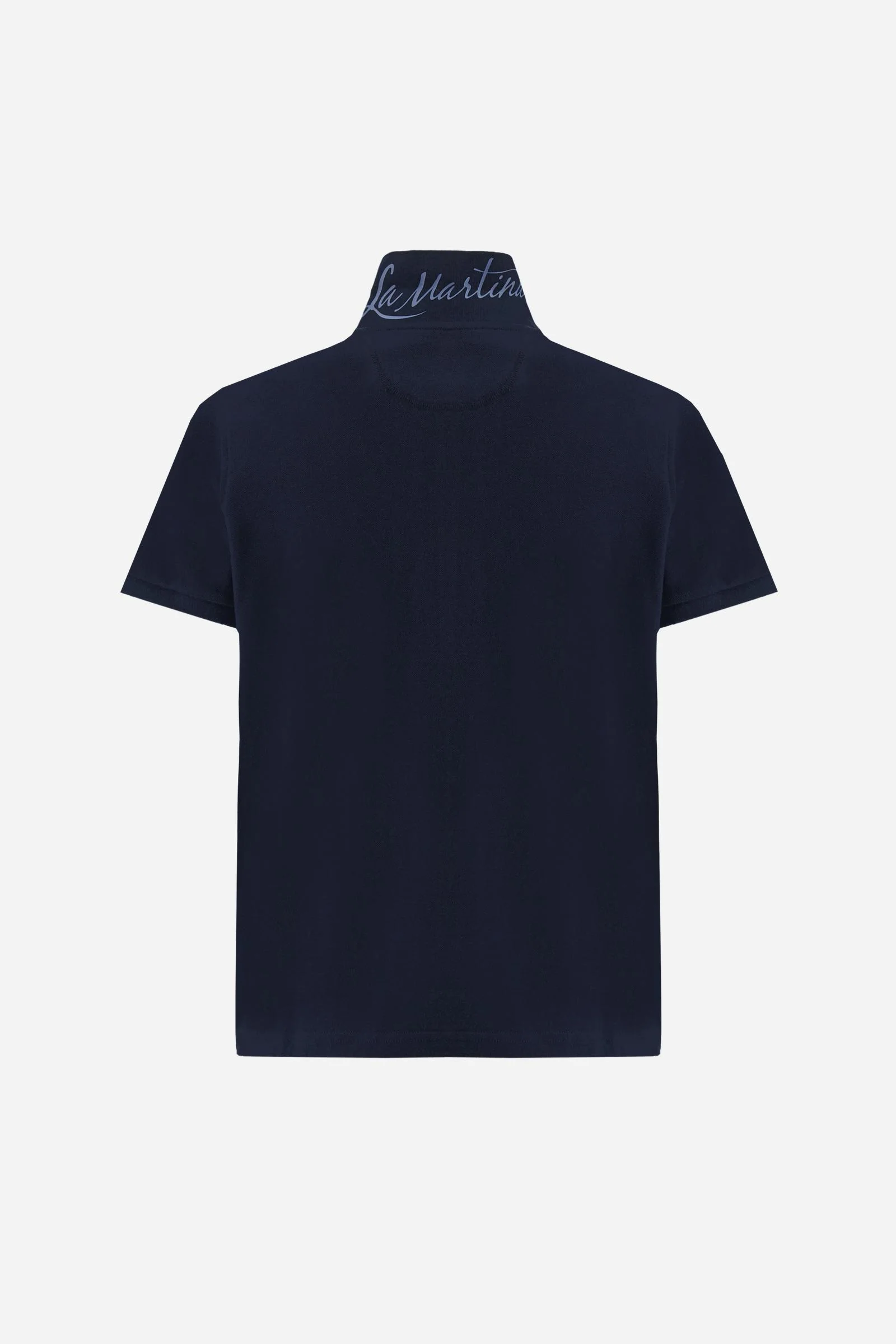 Damen Poloshirt aus Stretch-Piqué mit Schriftzug unter dem Kragen - Clarissa - Image 6