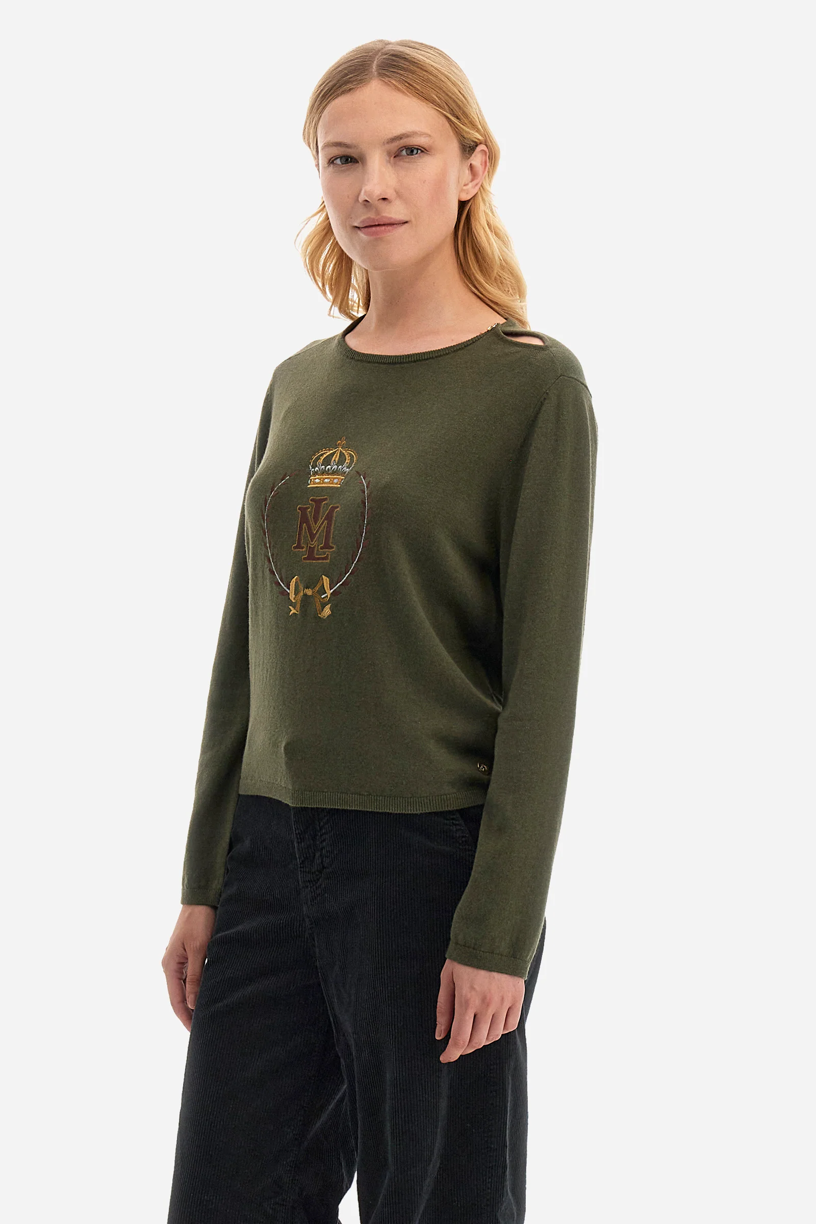 Damen Pullover mit Rundhalsausschnitt - Wileen
