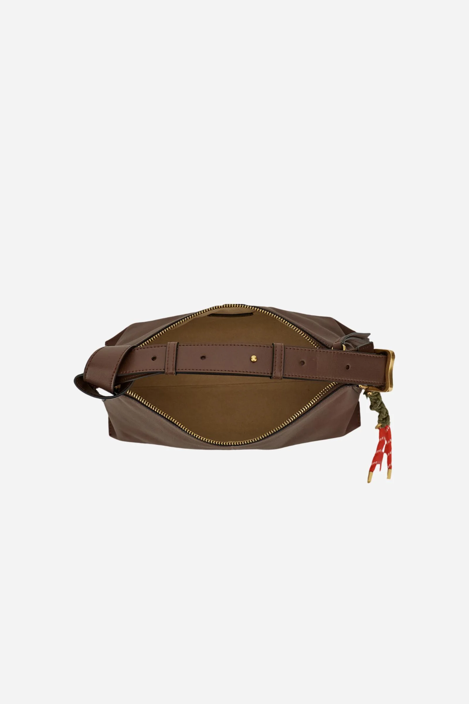 Damen-Schultertasche aus Leder mit Kletterseil-Detail - Andina - Image 4