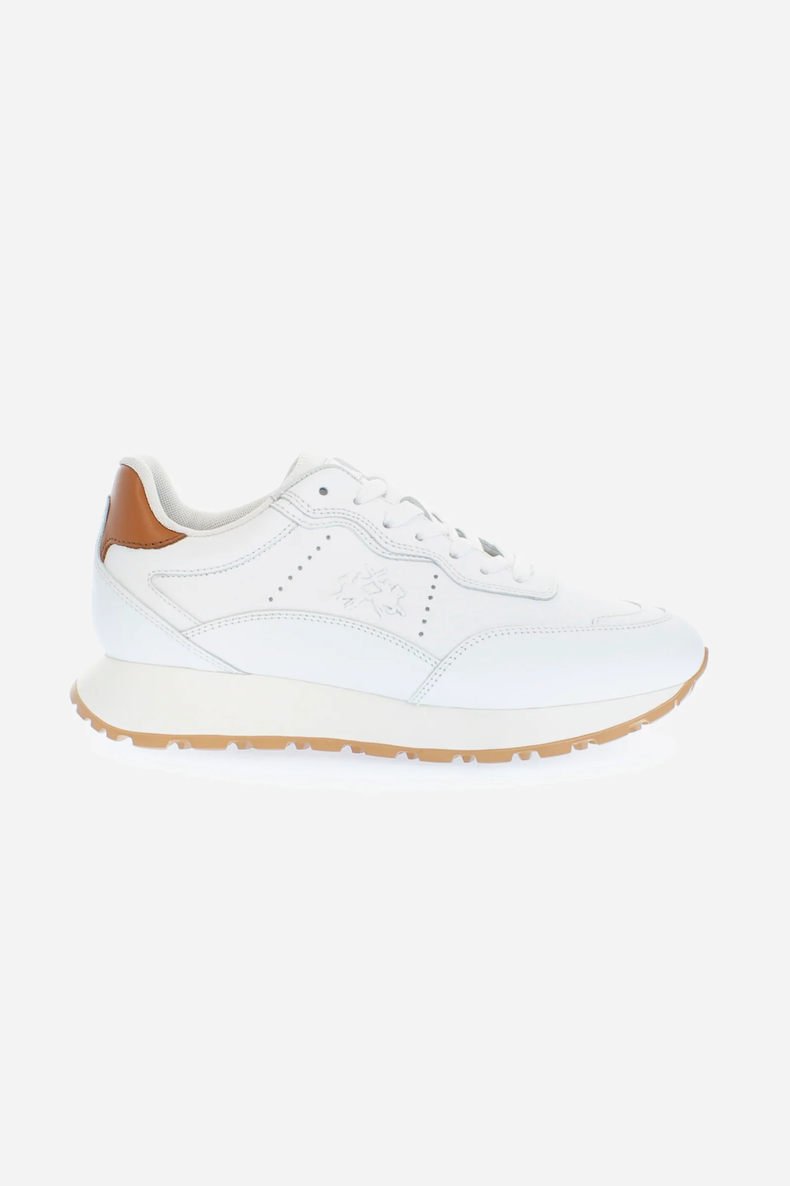 Damen-Sneaker aus Leder mit Einsätzen