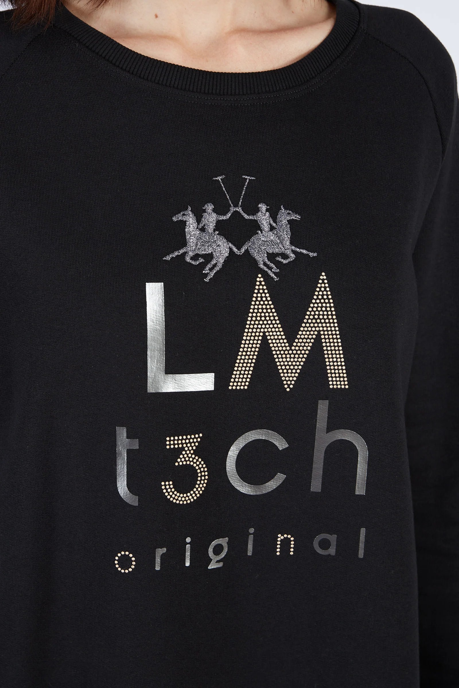 Damen-Sweatshirt mit Rundhalsausschnitt Jet Set aus Baumwoll-Mix - Image 3