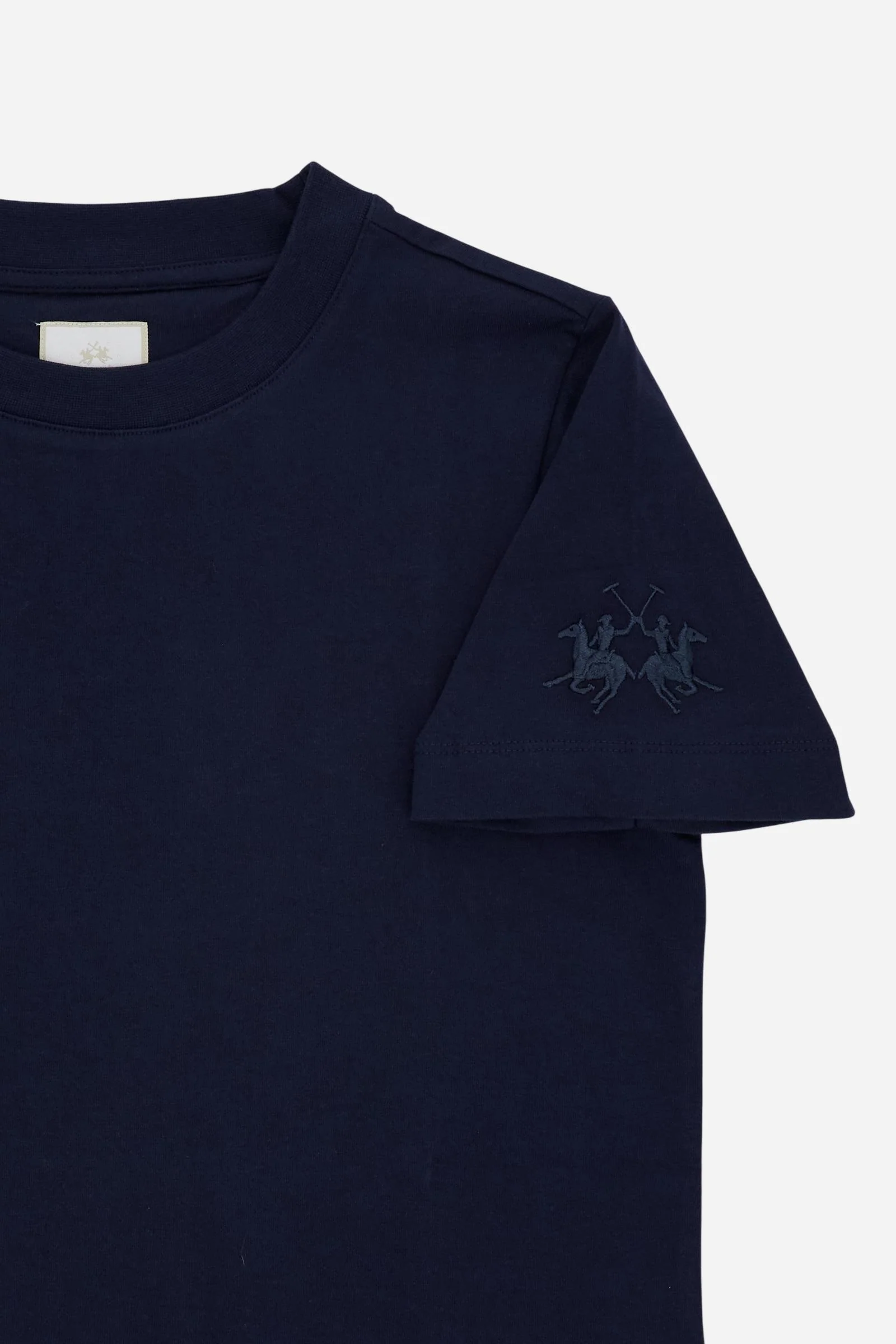 Damen T-Shirt mit Rundhals aus Baumwolljersey mit Maxi-Logo am Ärmel - Corina - Image 7