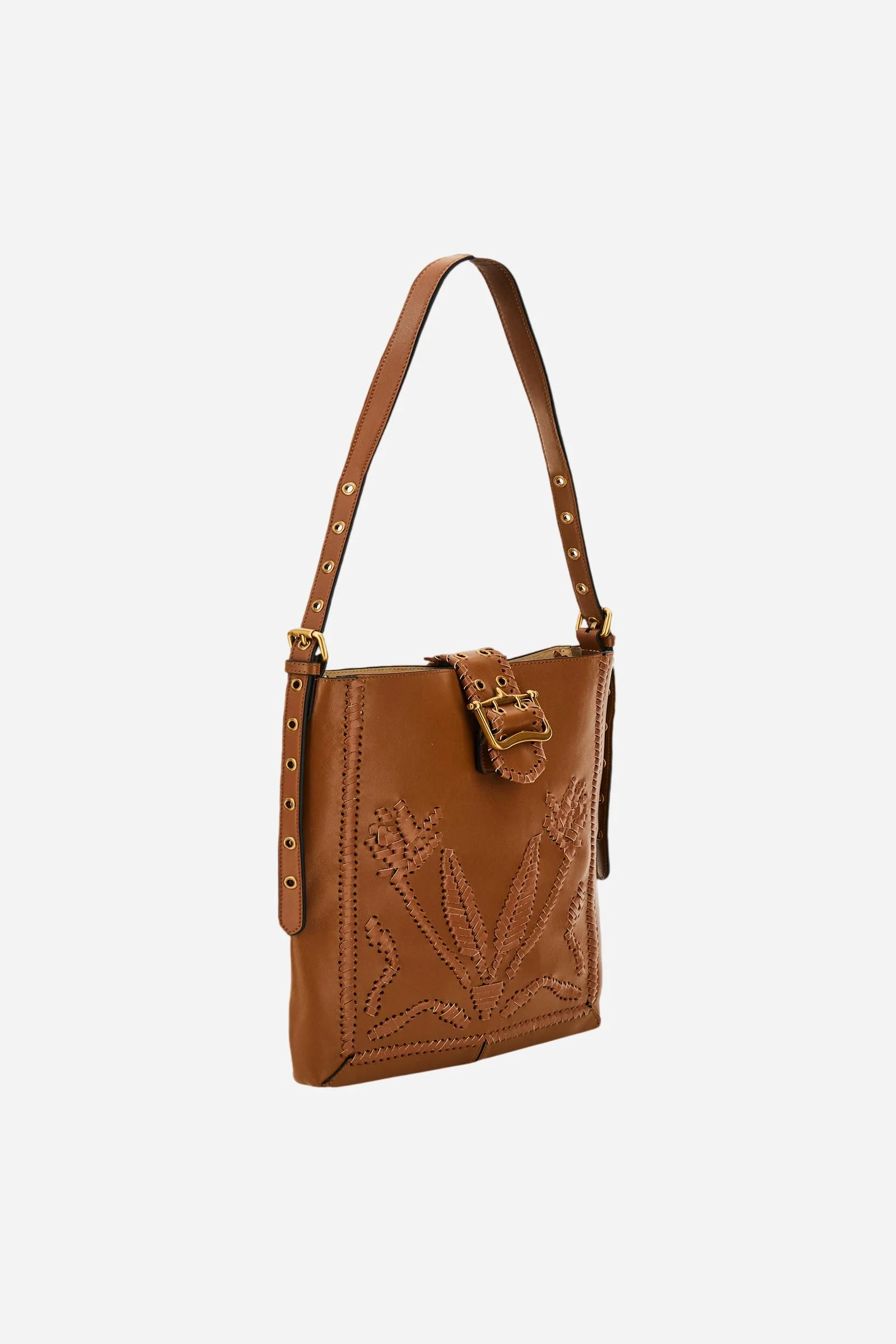 Damen-Umhängetasche aus Leder mit durchbrochenen Stickereien - Fuego Crossbody - Image 3
