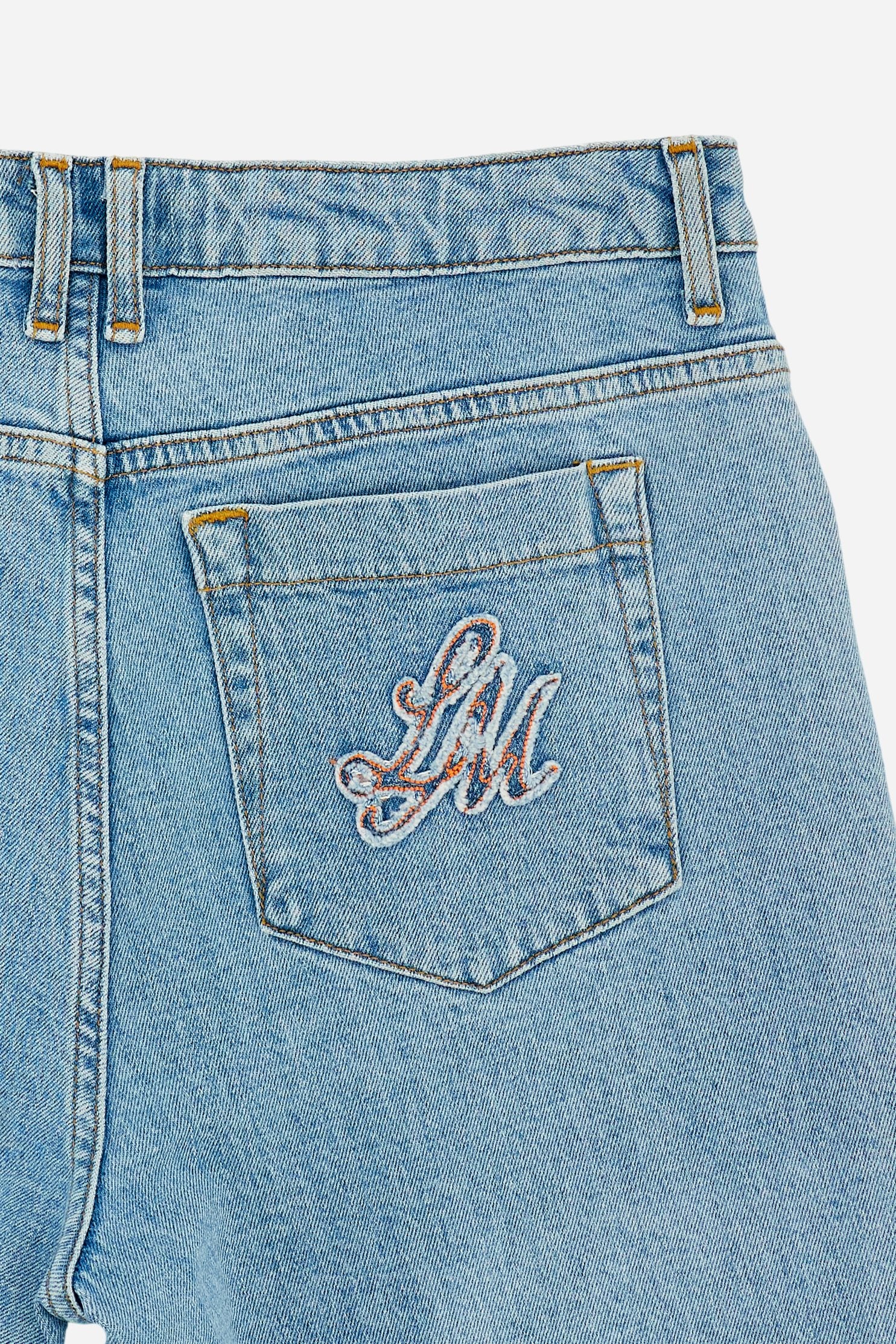Damen-Wide-Leg-Jeans aus Denim mit roher Kante – Clyde - Image 7