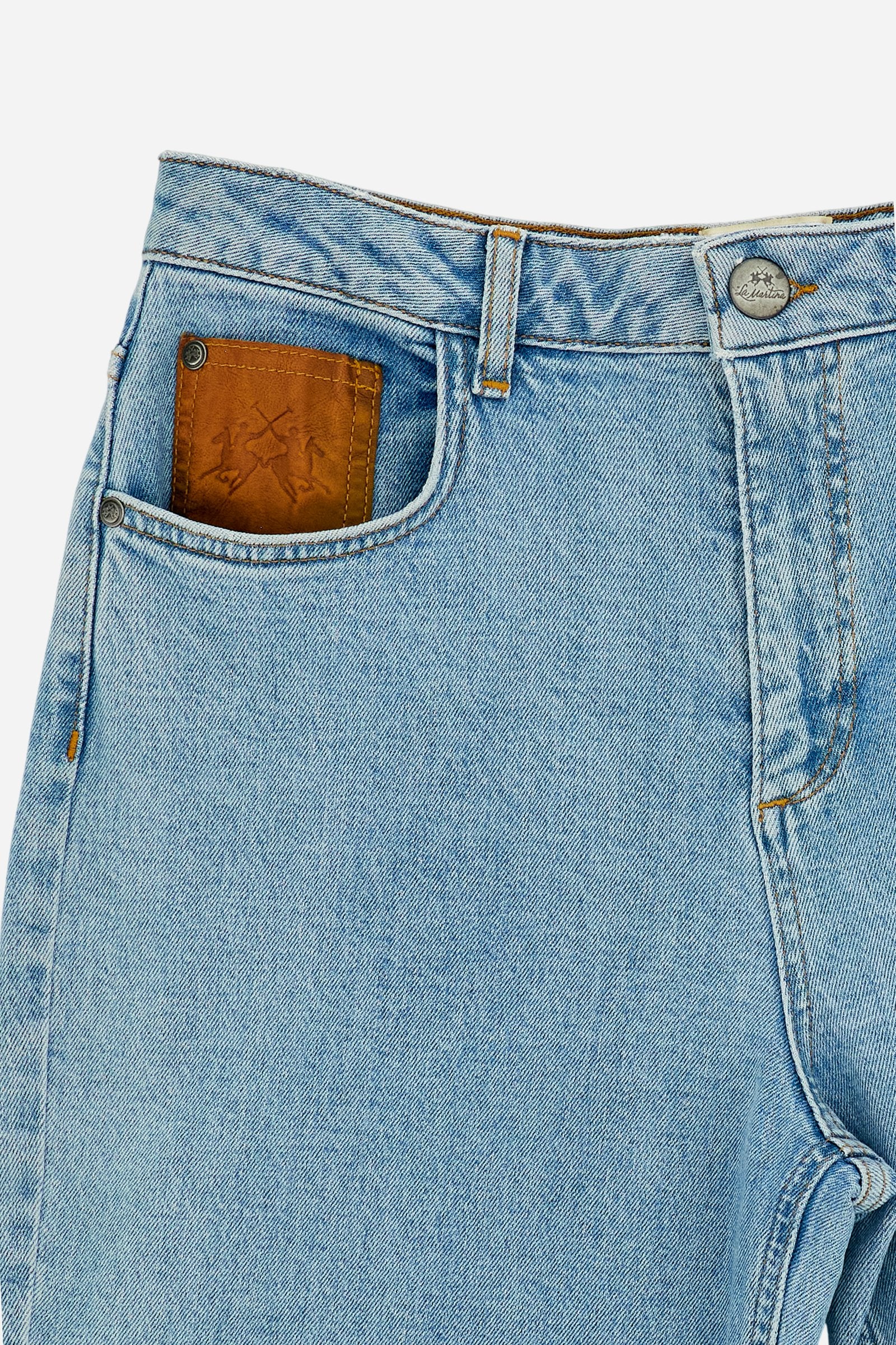 Damen-Wide-Leg-Jeans aus Denim mit roher Kante – Clyde - Image 8