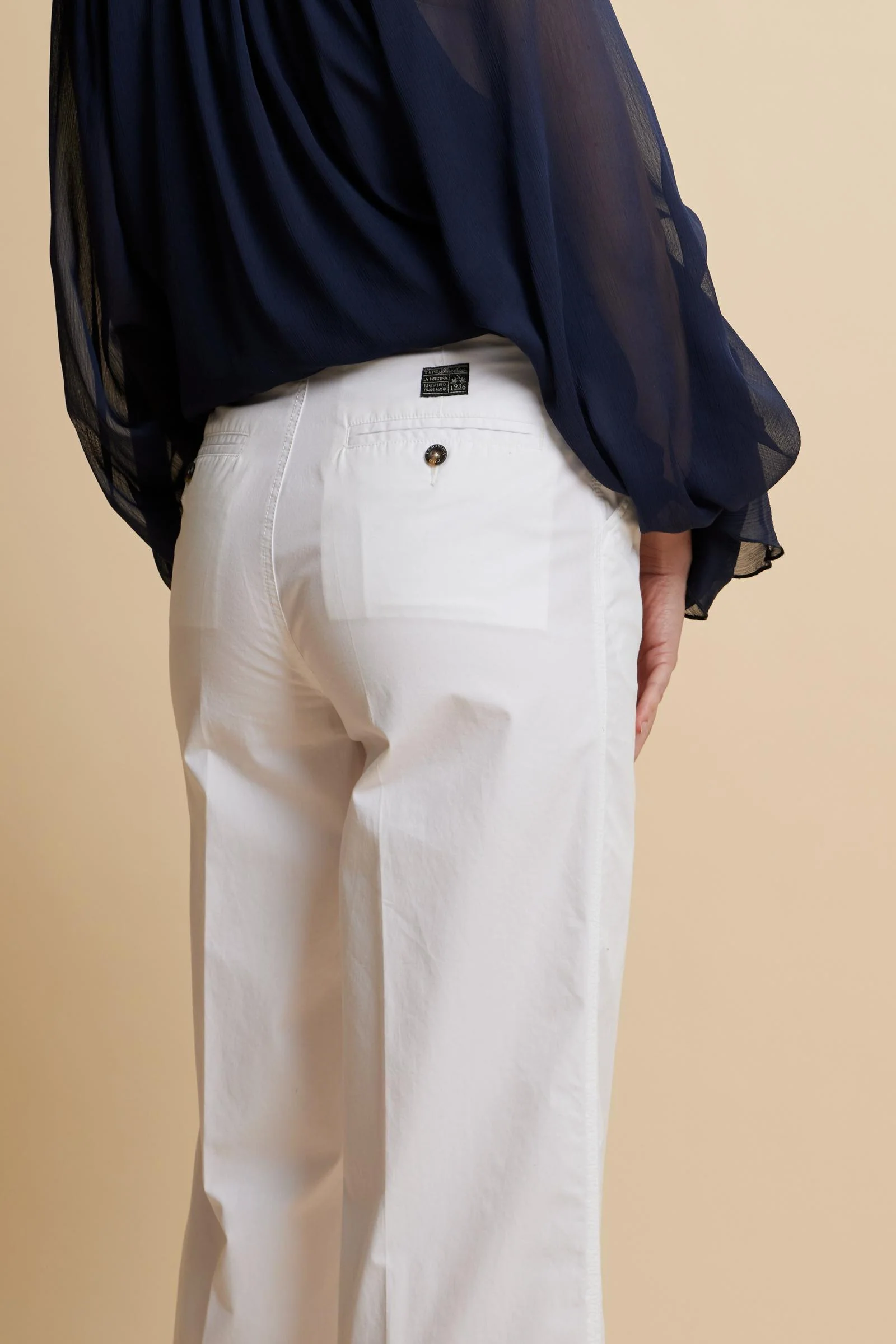 Damen Wide Leg Popeline Hose - Catriel - Image 3