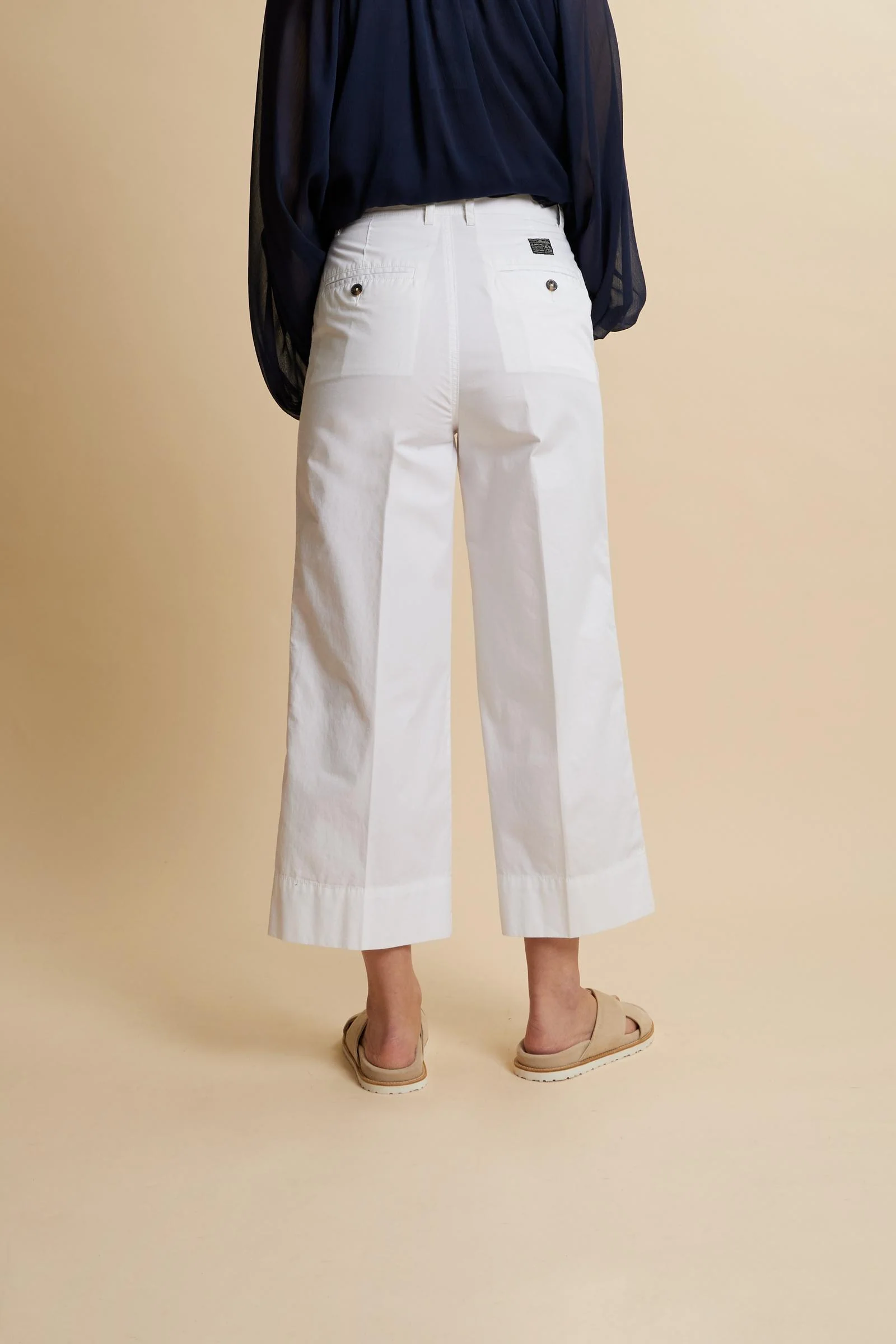 Damen Wide Leg Popeline Hose - Catriel - Image 4