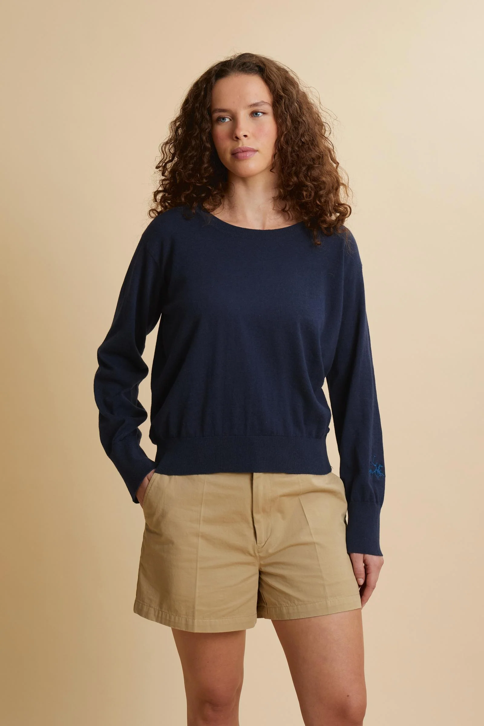 Damenpullover aus Baumwolle, Wolle und Kaschmir - Carlota