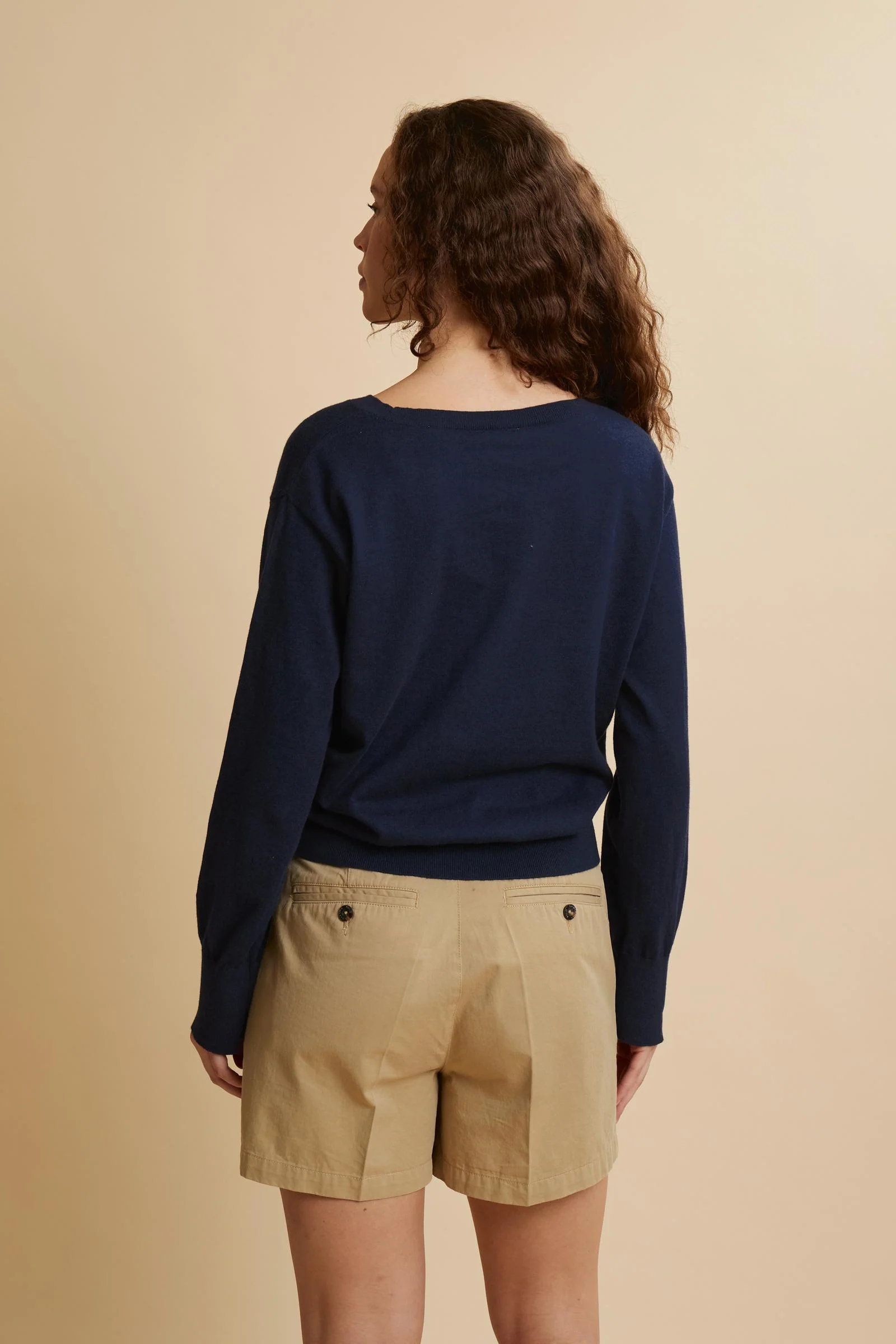 Damenpullover aus Baumwolle, Wolle und Kaschmir - Carlota - Image 4