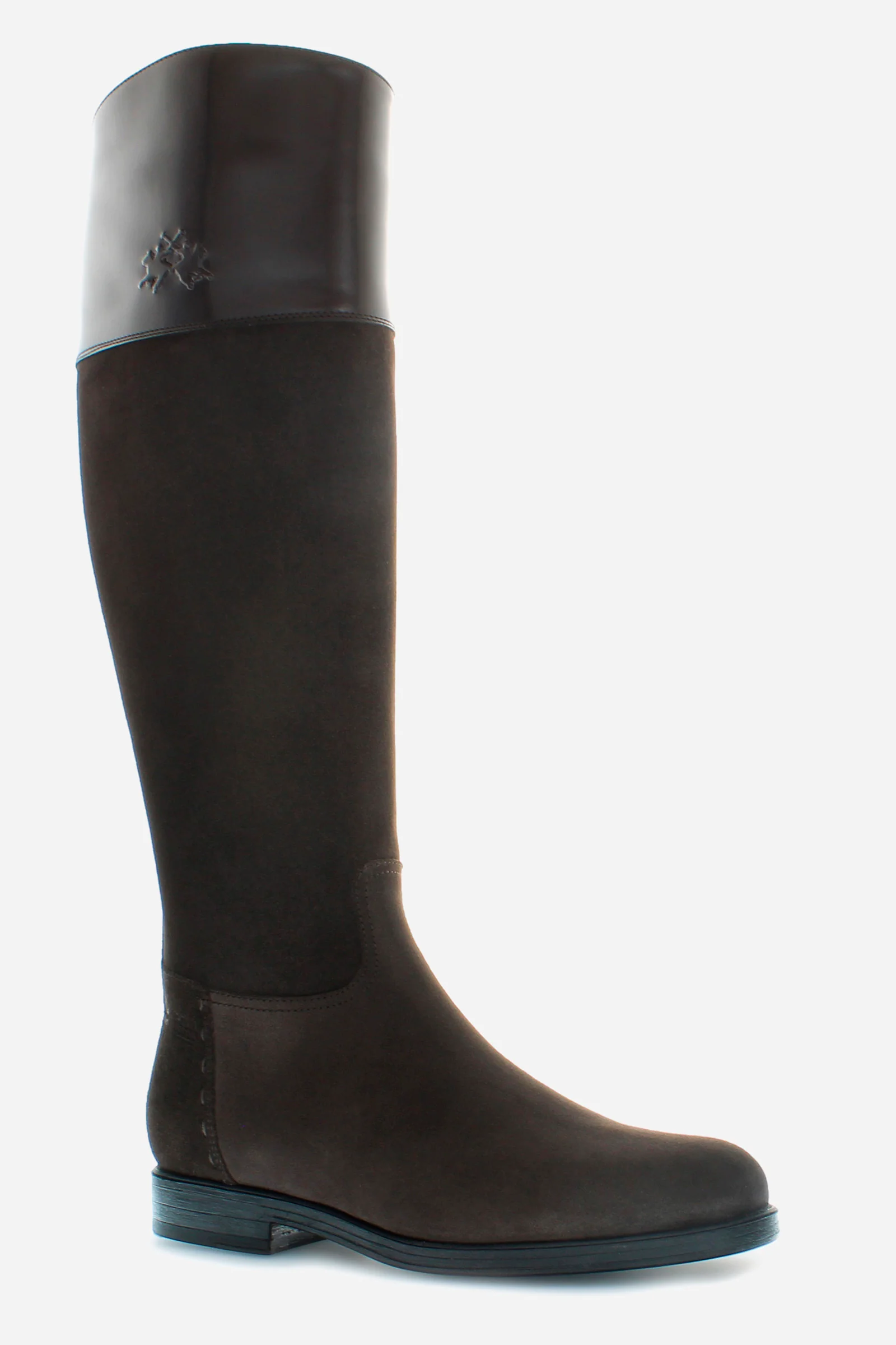 Damenstiefel im Reitstil aus Wildleder