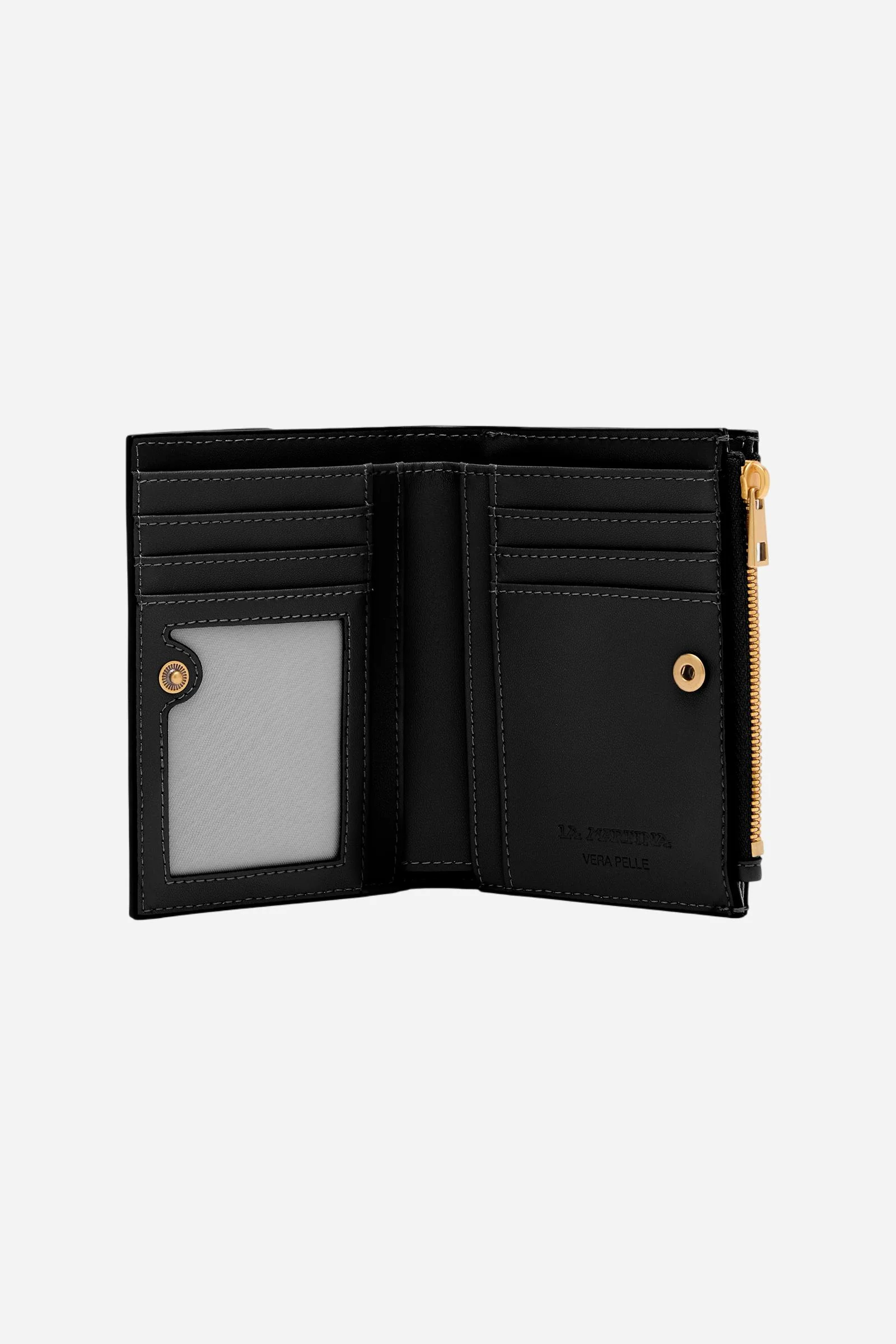 Faltbörse mit Reißverschluss aus Leder – Small Flap - Image 4