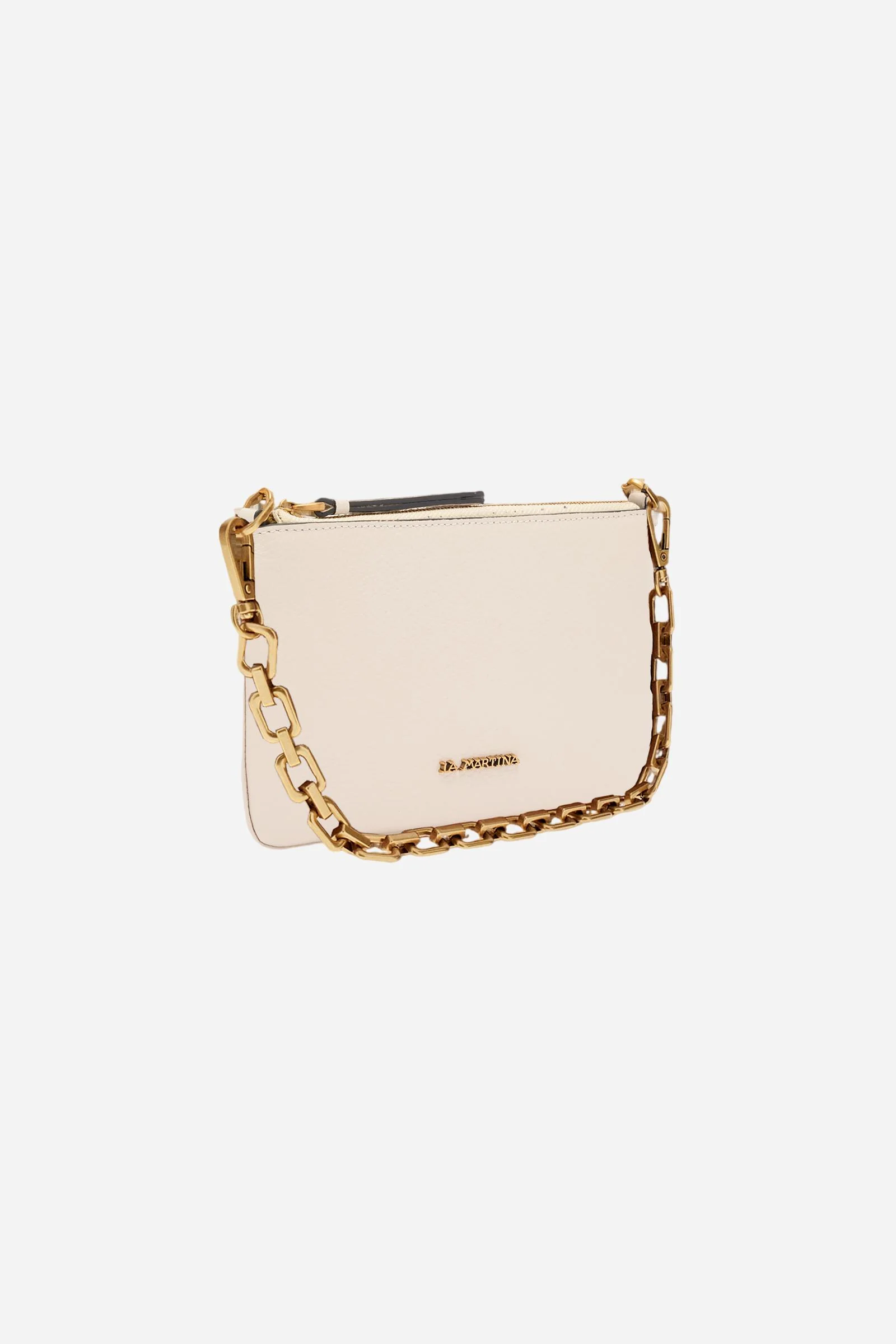 Flache Pochette mit Schulterriemen aus Vollnarbenleder – Flat Pouch - Image 3
