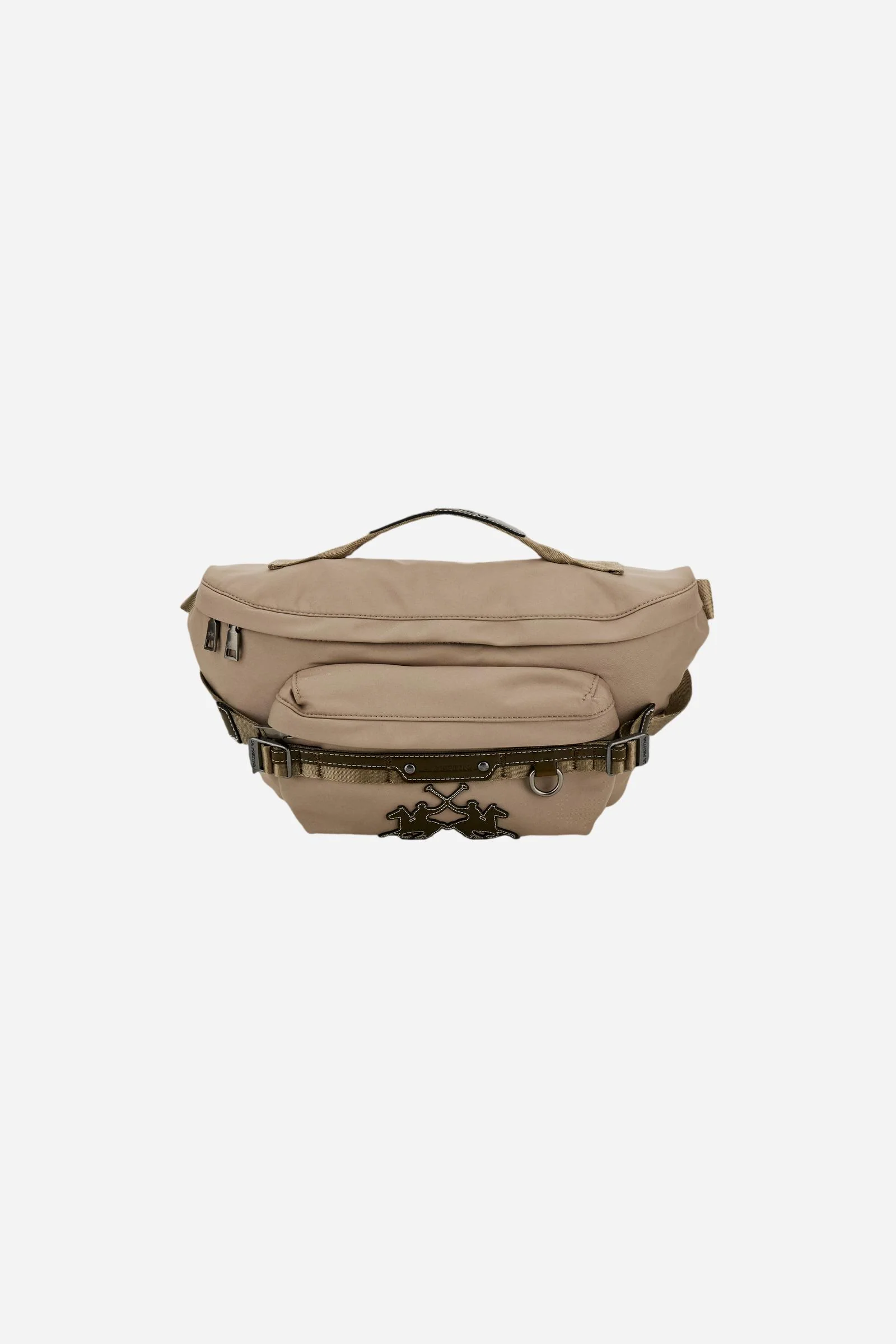 Gürteltasche aus technischem Canvas mit Maxi-Logo – Andean Bum Bag