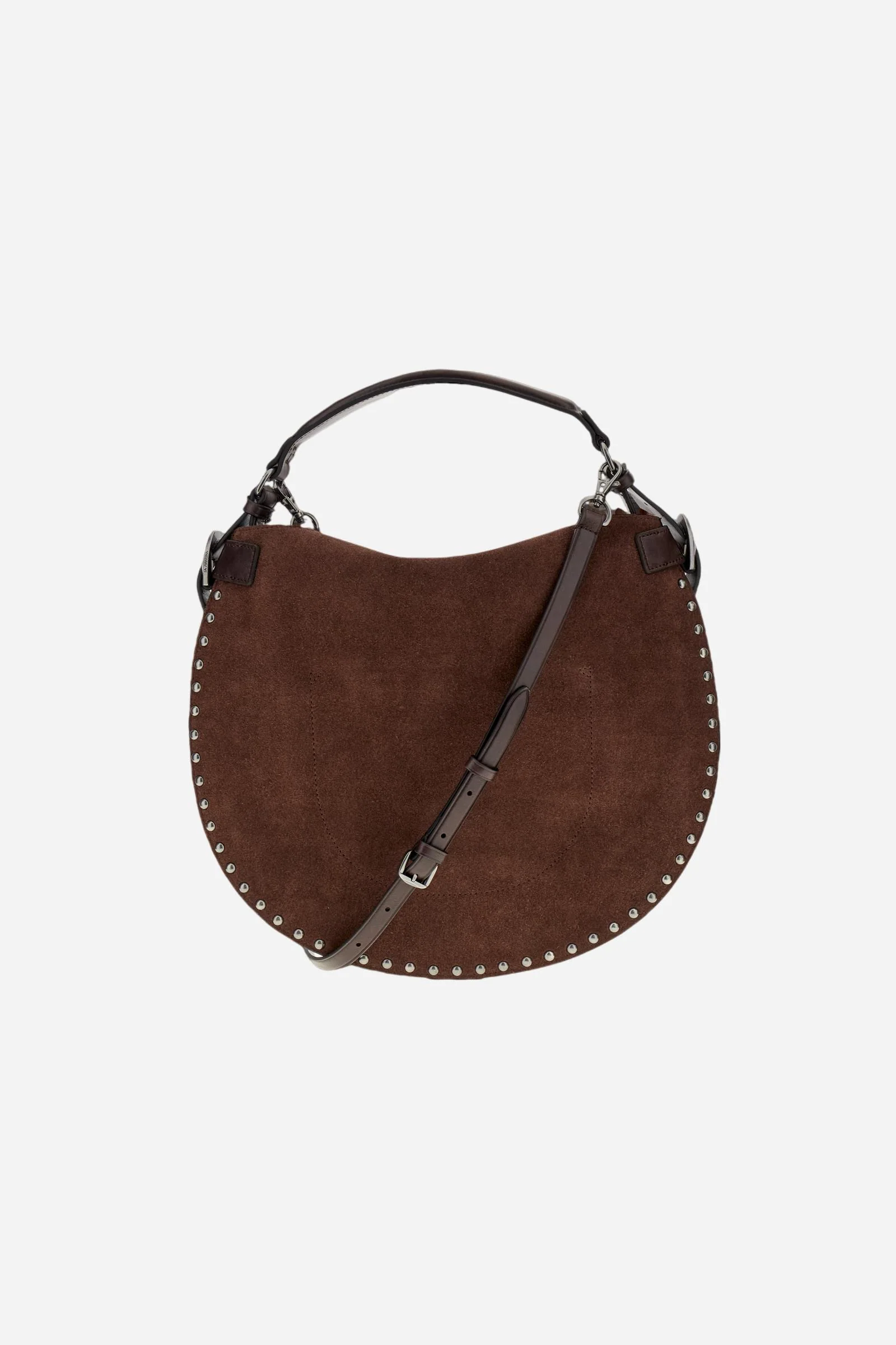Halbmondtasche aus Wildleder - Luna Studs - Image 2