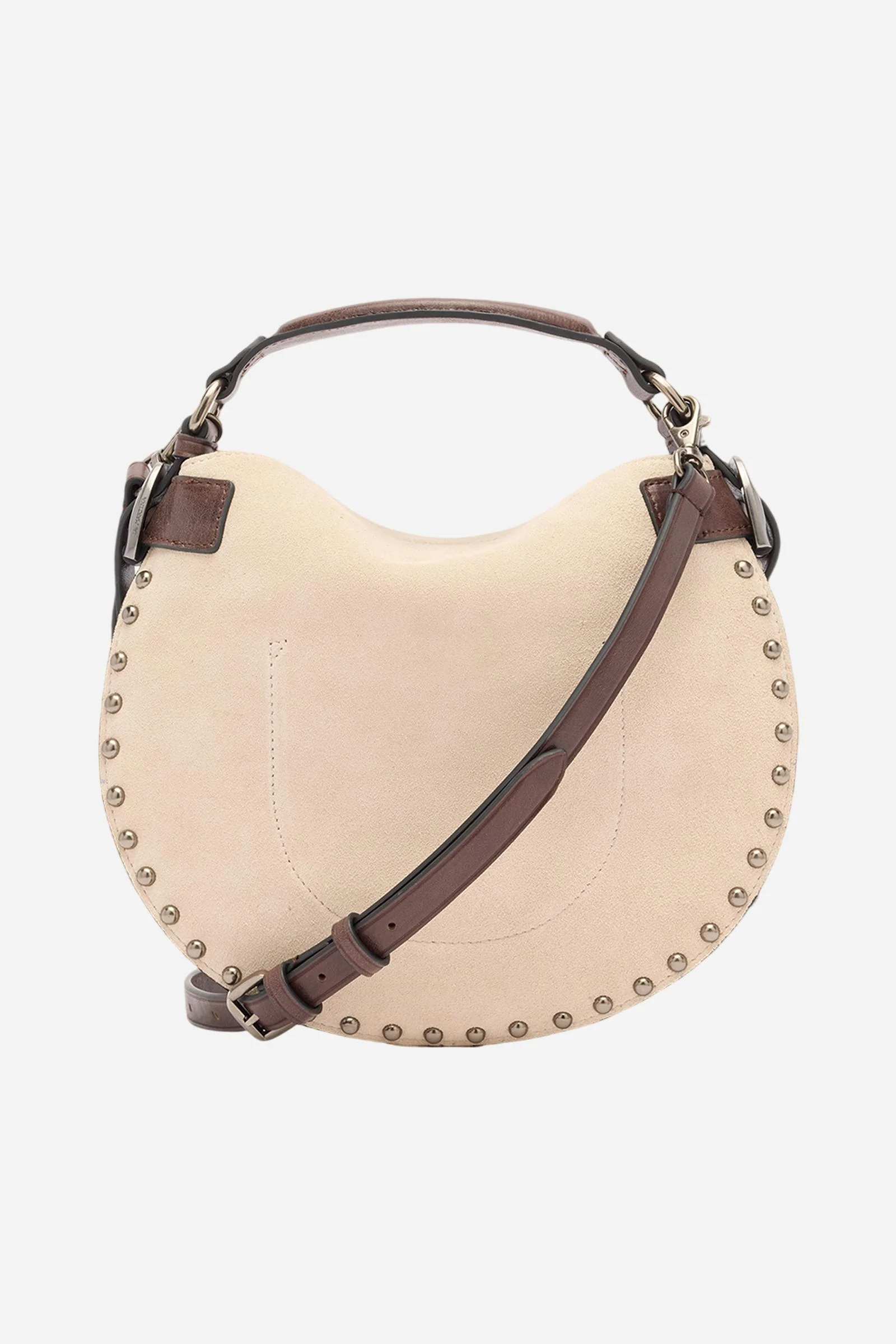 Halbmondtasche aus Wildleder - Luna Studs - Image 2