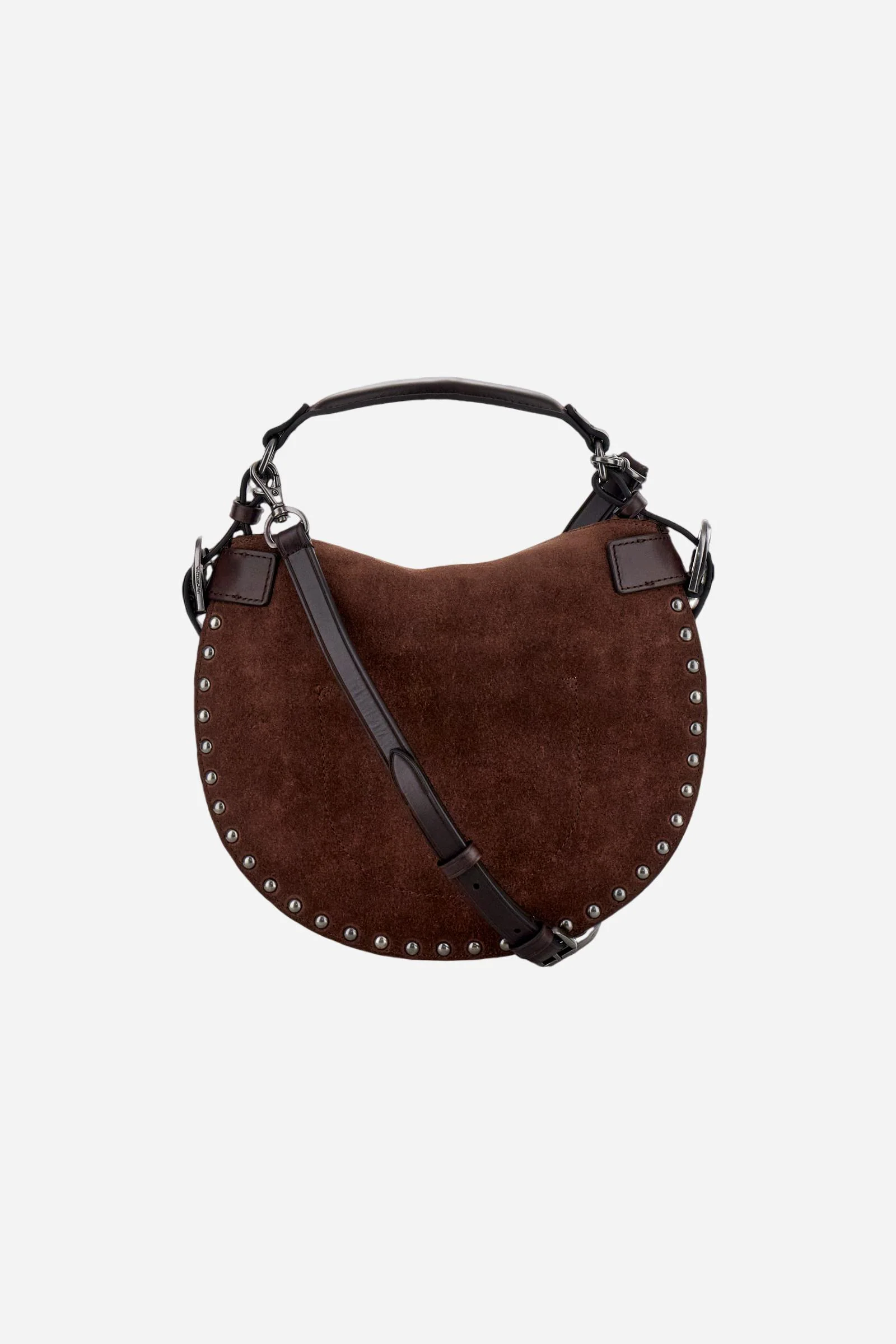 Halbmondtasche aus Wildleder mit dekorativen Nieten – Luna Small Studs - Image 2