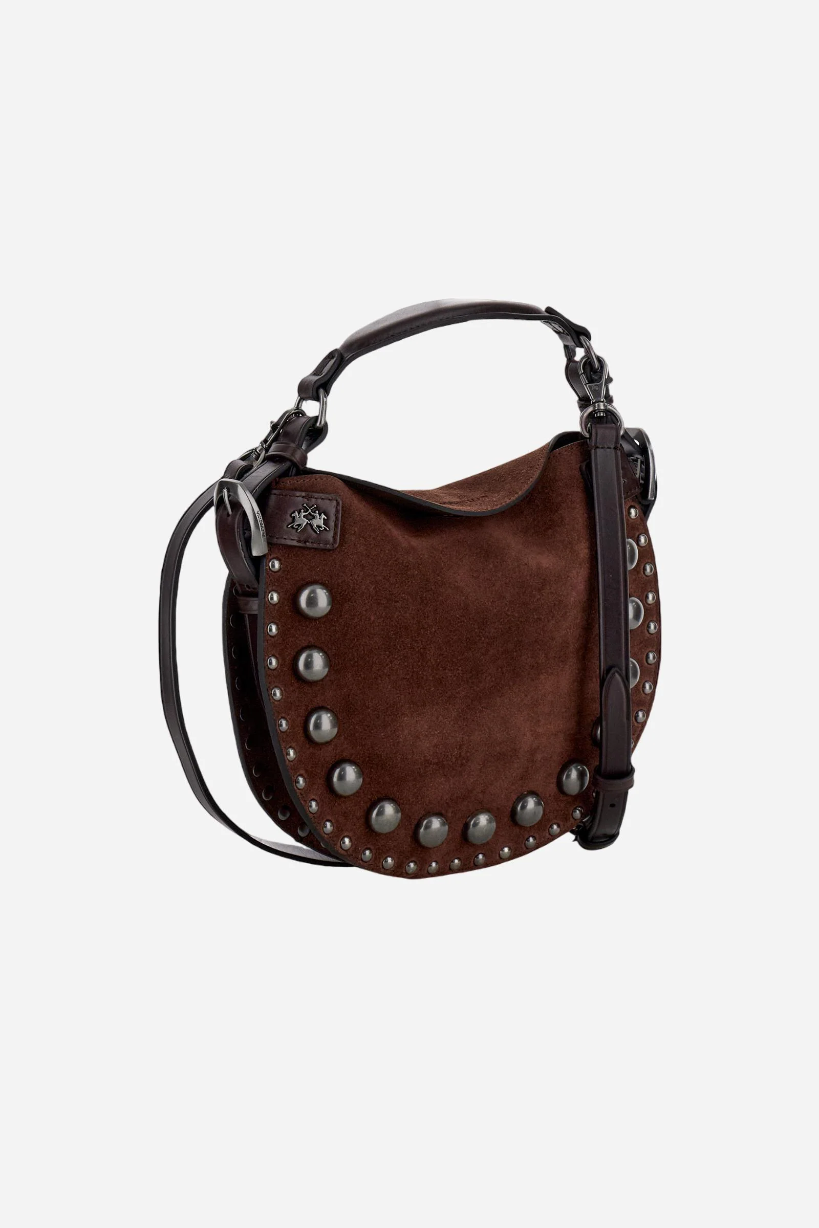 Halbmondtasche aus Wildleder mit dekorativen Nieten – Luna Small Studs - Image 3