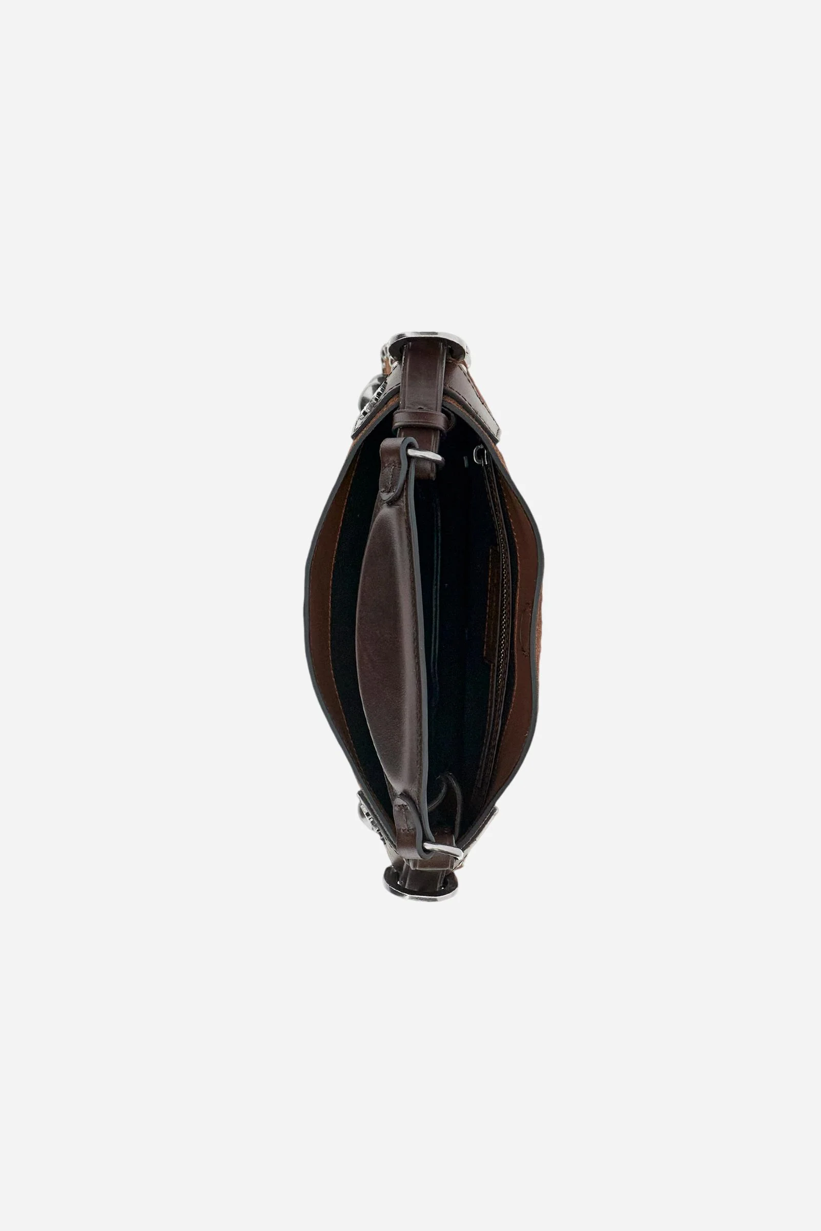 Halbmondtasche aus Wildleder mit dekorativen Nieten – Luna Small Studs - Image 4