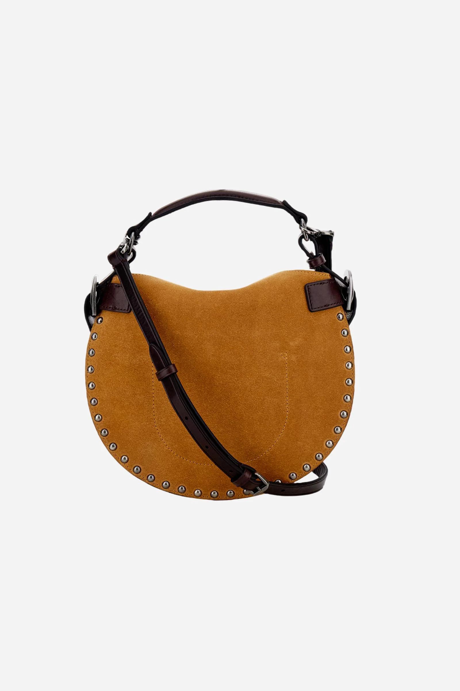 Halbmondtasche aus Wildleder mit dekorativen Nieten – Luna Small Studs - Image 2