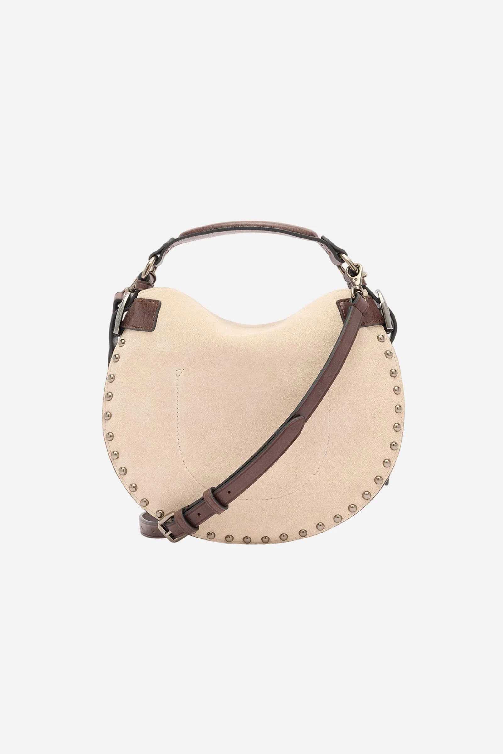 Halbmondtasche aus Wildleder mit dekorativen Nieten – Luna Small Studs - Image 2