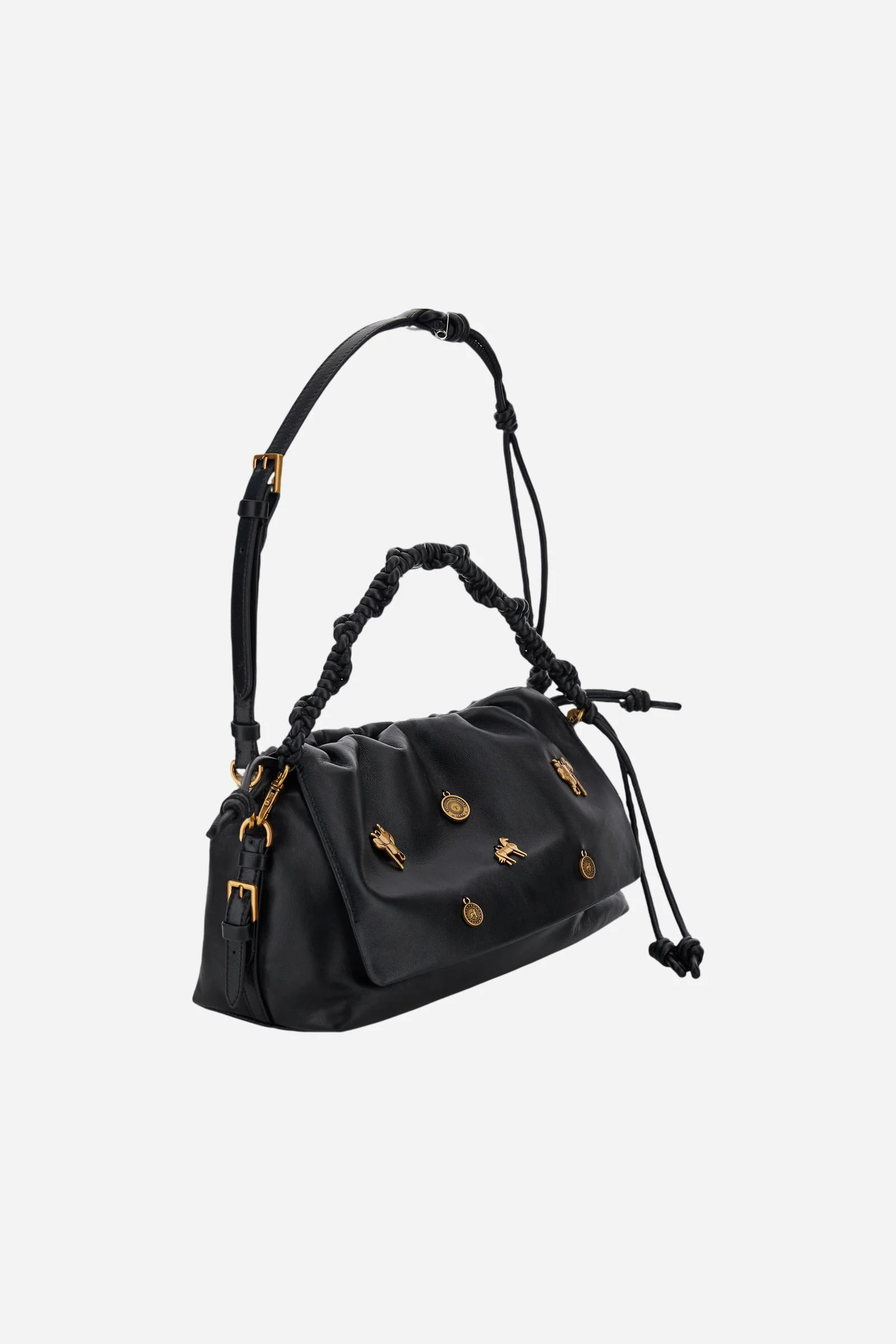 Handtasche aus Nappaleder mit goldenen Charms - Tango - Image 3