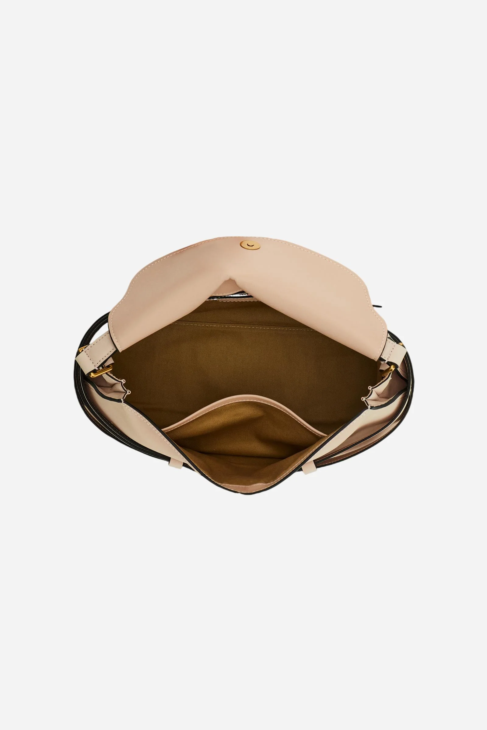 Handtasche aus Veloursleder mit dekorativen Riemen - Tote - Image 4