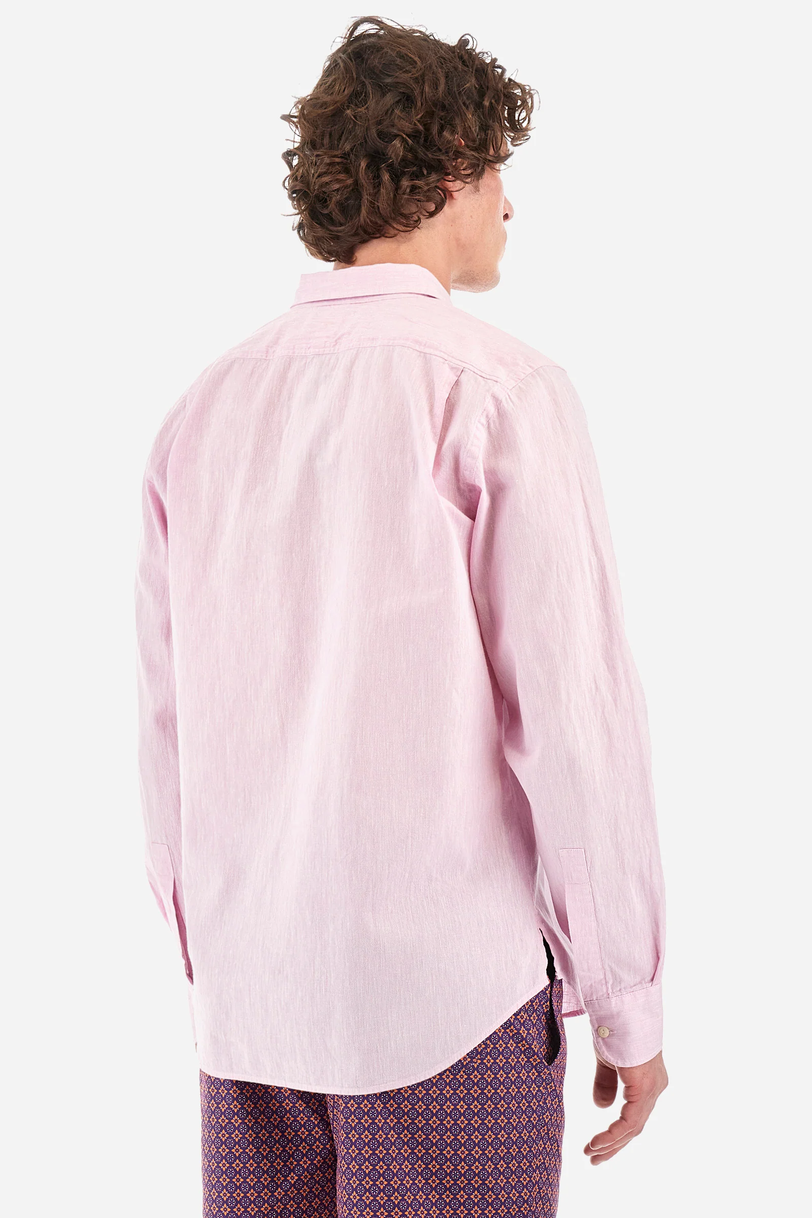 Hemd aus Baumwolle und Leinen Regular Fit - Innocent - Image 4