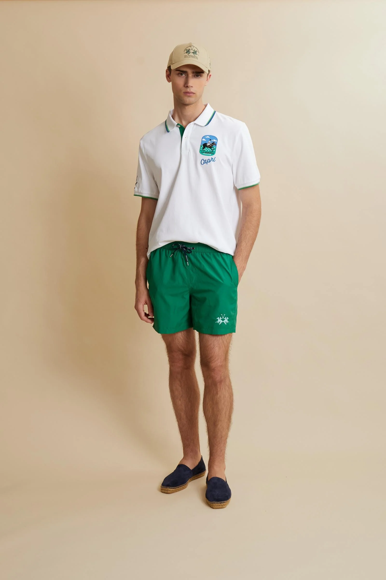 Herren Badeshorts aus Nylon uni - Chuck - Image 2